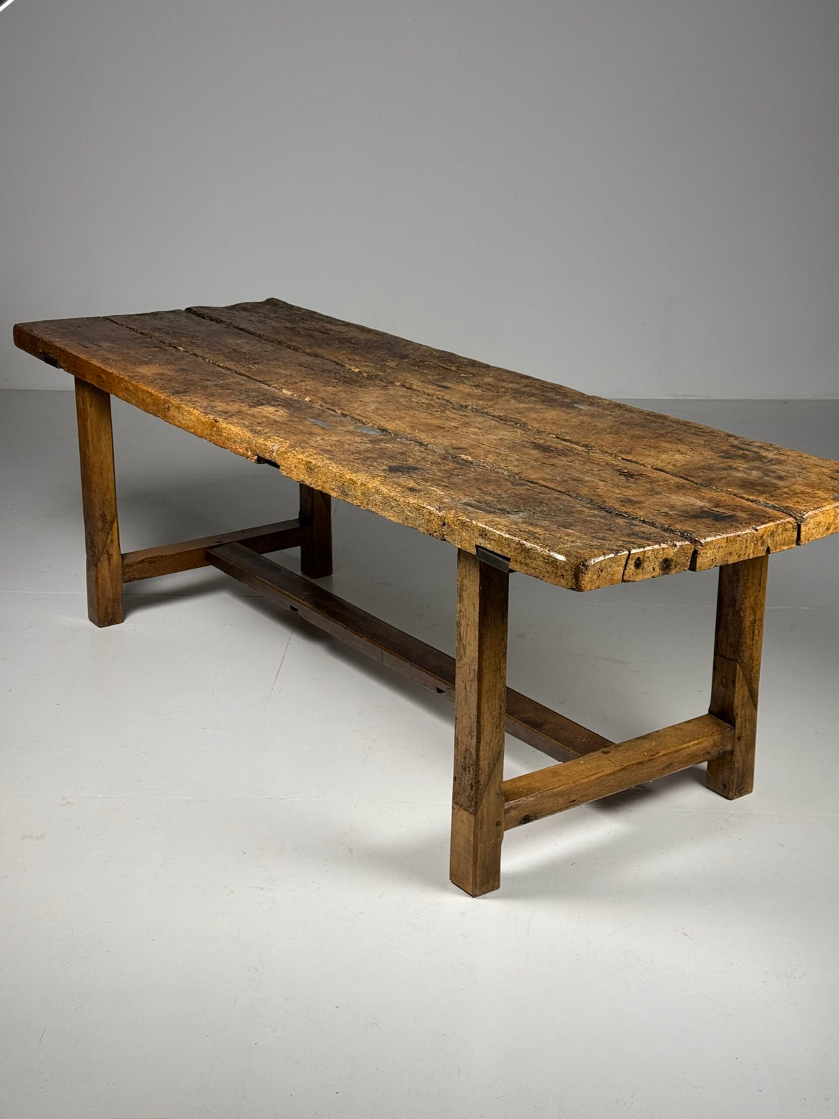 Very Robust French Refectory Table, 238 cm, Early 20th Century, photo 3