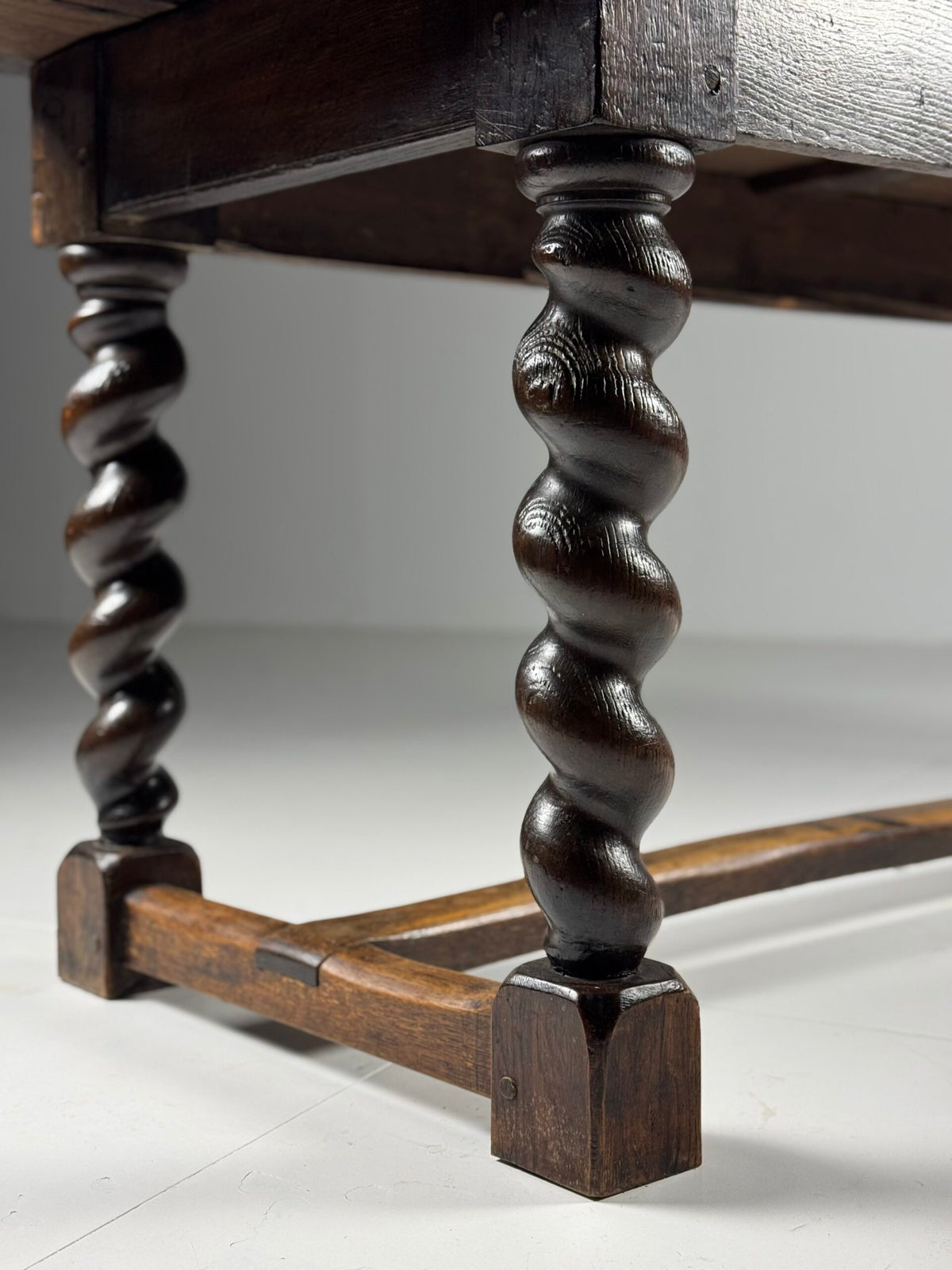 English Oak Dining Table with Turned Legs, c. 1800, photo 23