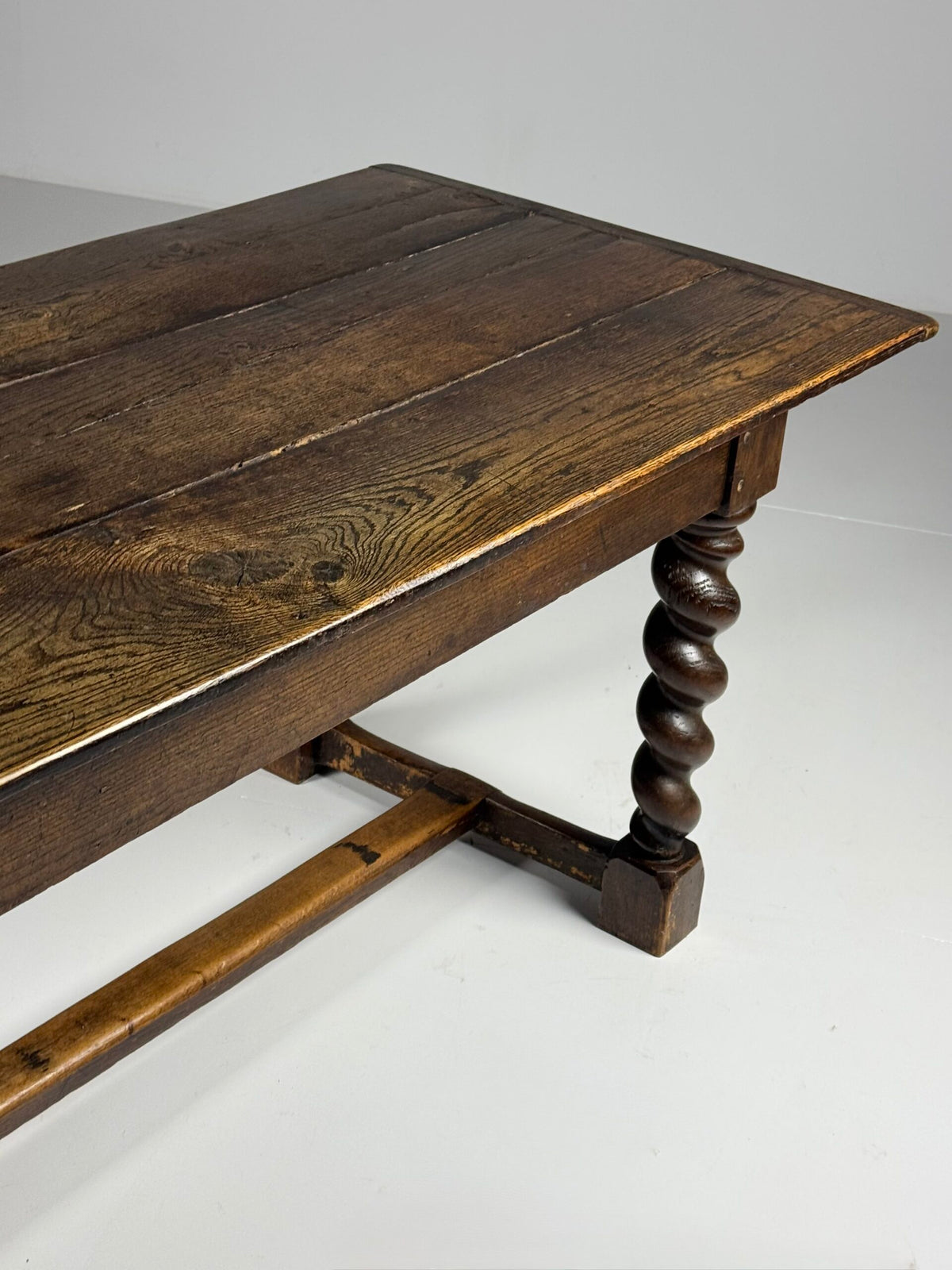 English Oak Dining Table with Turned Legs, c. 1800, photo 19