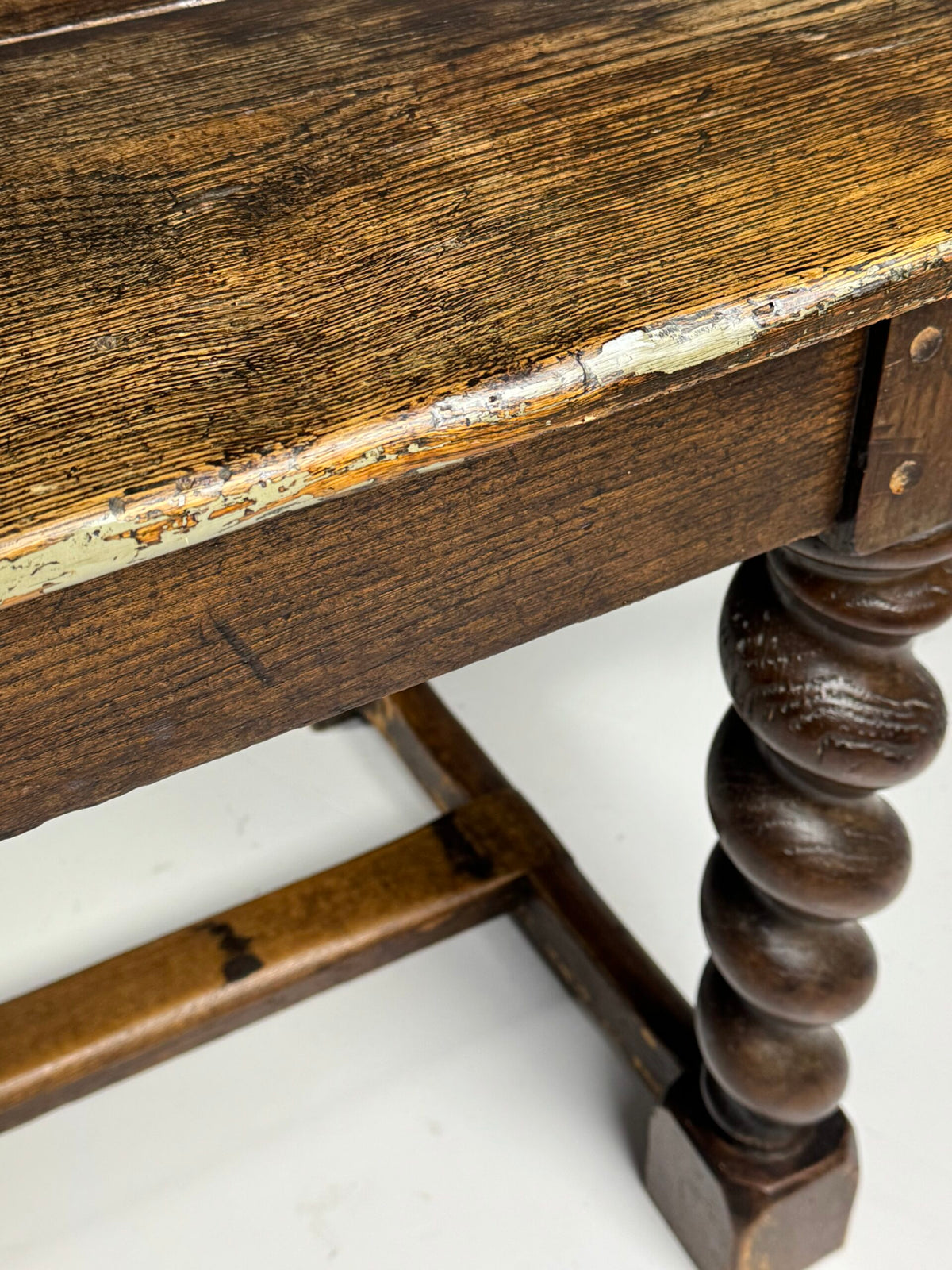 English Oak Dining Table with Turned Legs, c. 1800, photo 12