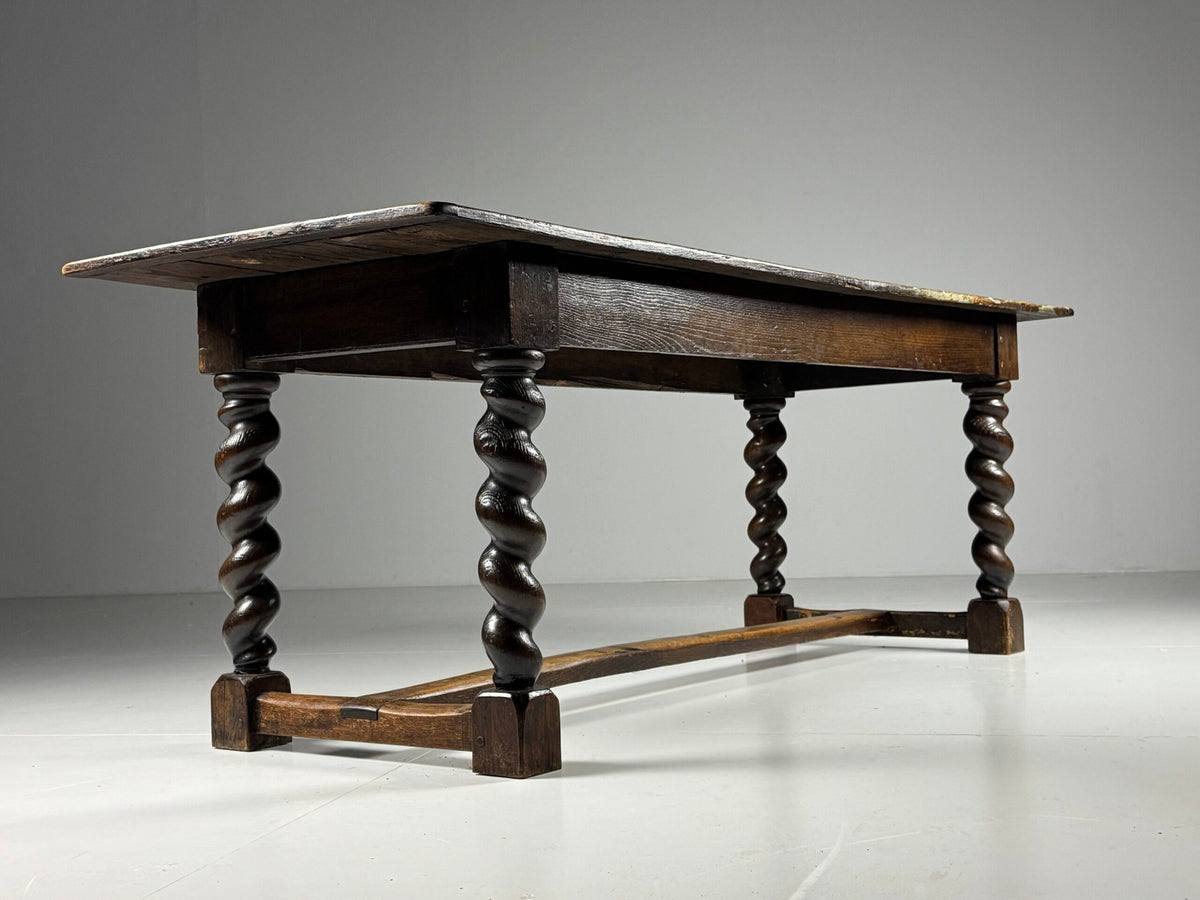 English Oak Dining Table with Turned Legs, c. 1800, photo 10