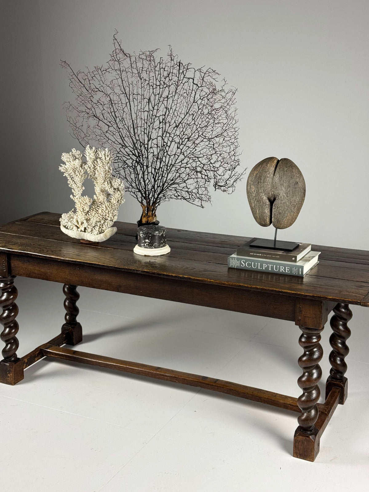 English Oak Dining Table with Turned Legs, c. 1800, photo 3