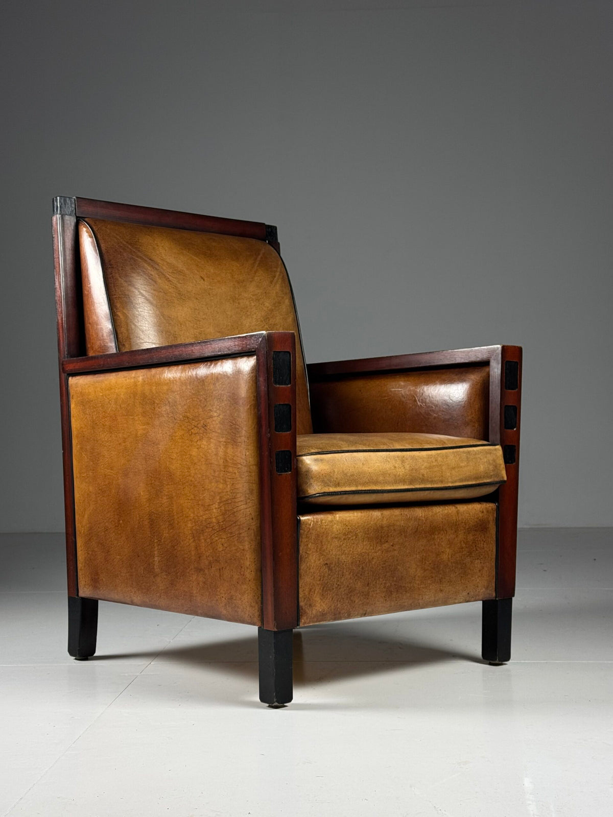 Dutch Art Deco Style Sheepskin Club Chair by Lounge Atelier, photo 1
