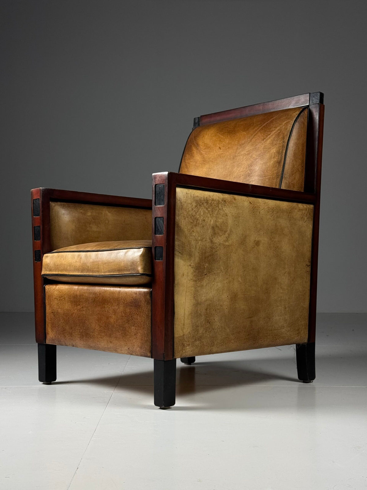 Dutch Art Deco Style Sheepskin Club Chair by Lounge Atelier, photo 4