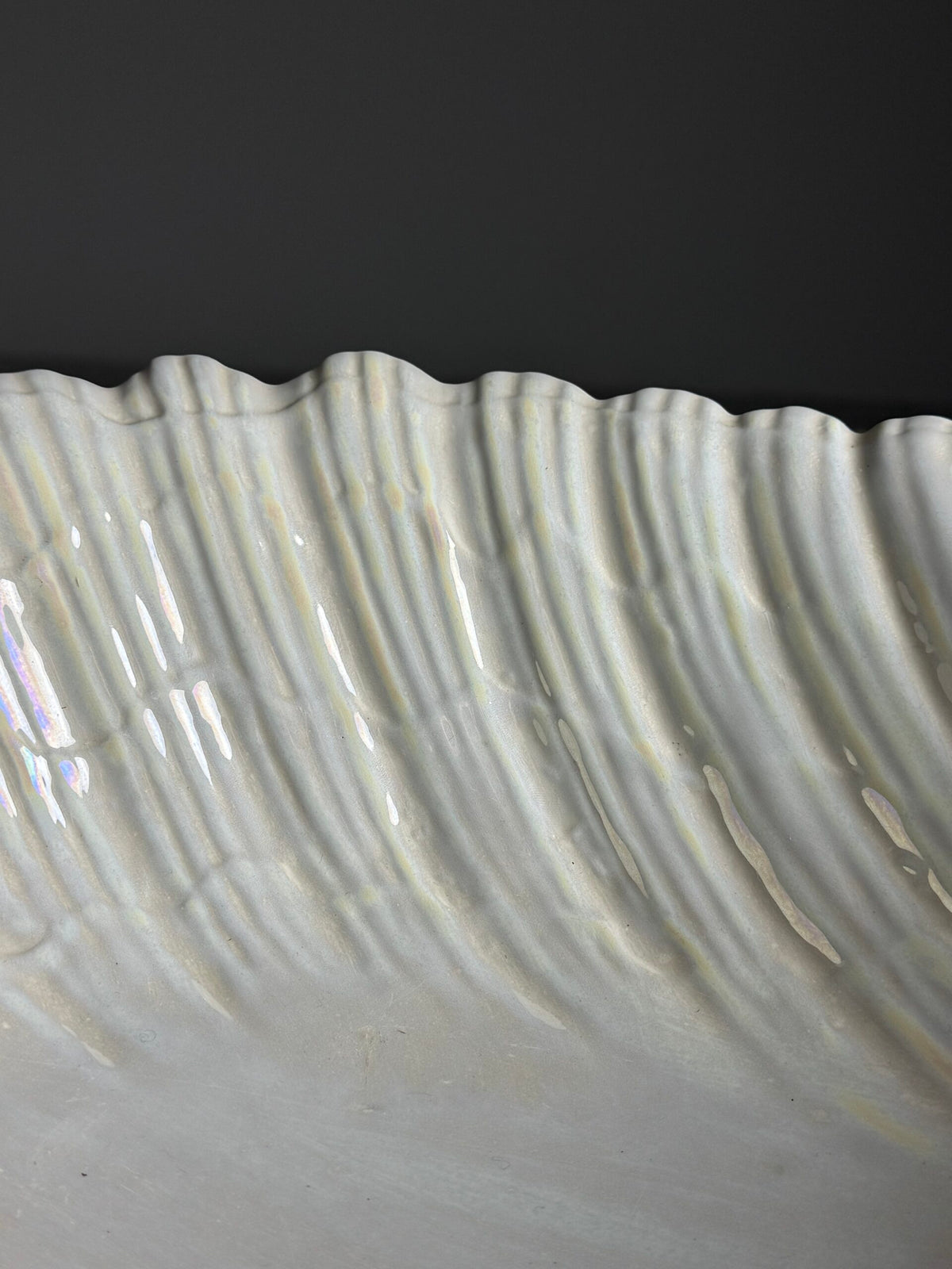 Large French Shell Shaped Dish, c. 1960, photo 8