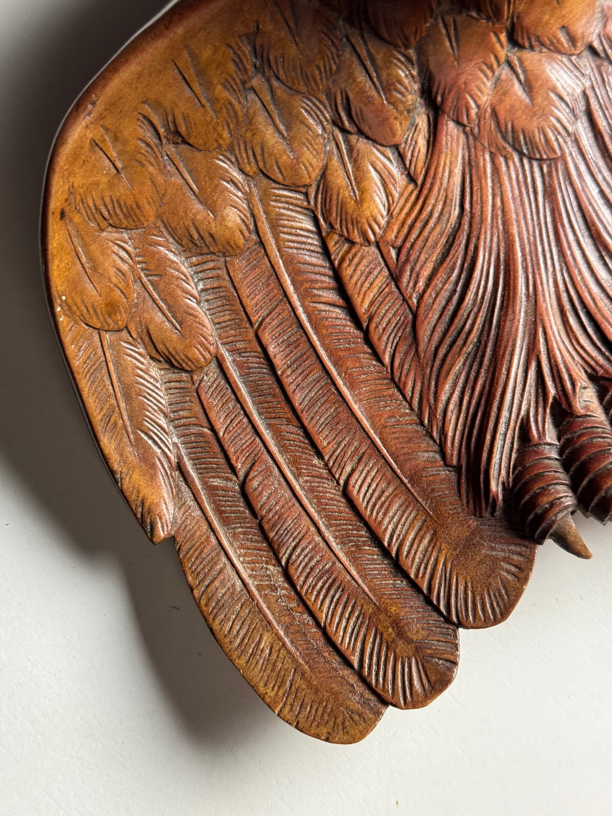 Black Forest Owl Inkwell, Carved Linden Wood, 1918, photo 19