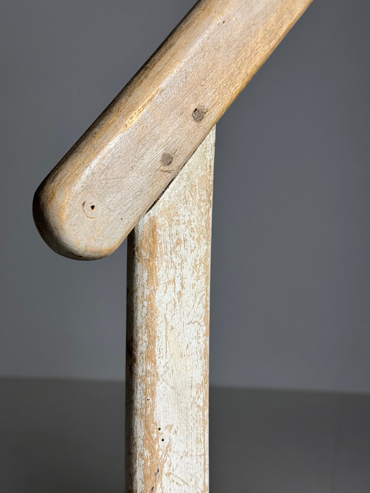 French Library Steps in Original Grey Paint, Early 20th Century, photo 19
