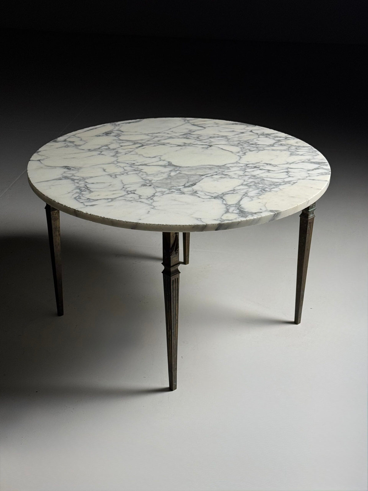 Vintage Italian White Marble Top Coffee Table, Belgium, photo 22