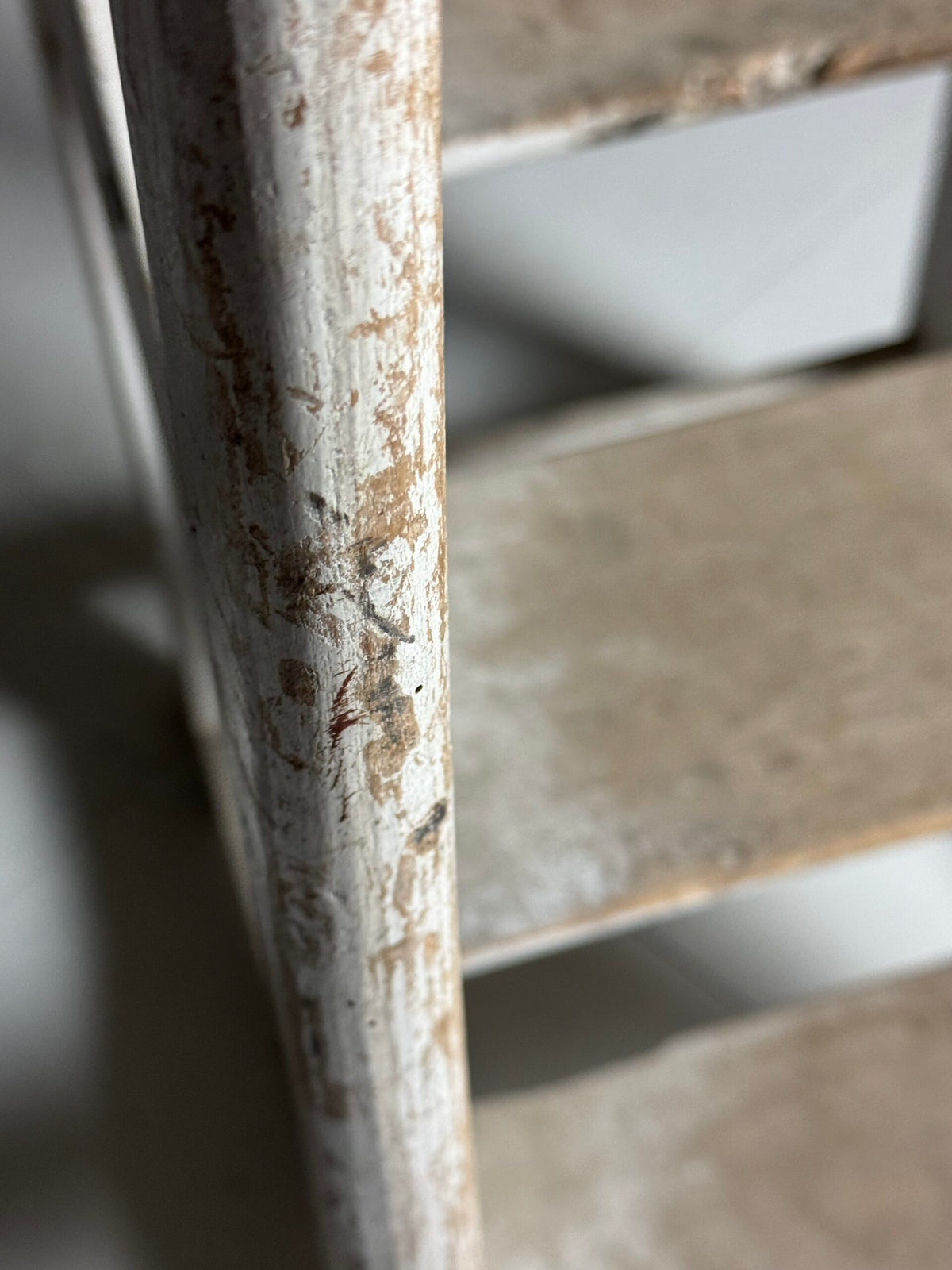 French Library Steps in Original Grey Paint, Early 20th Century, photo 5