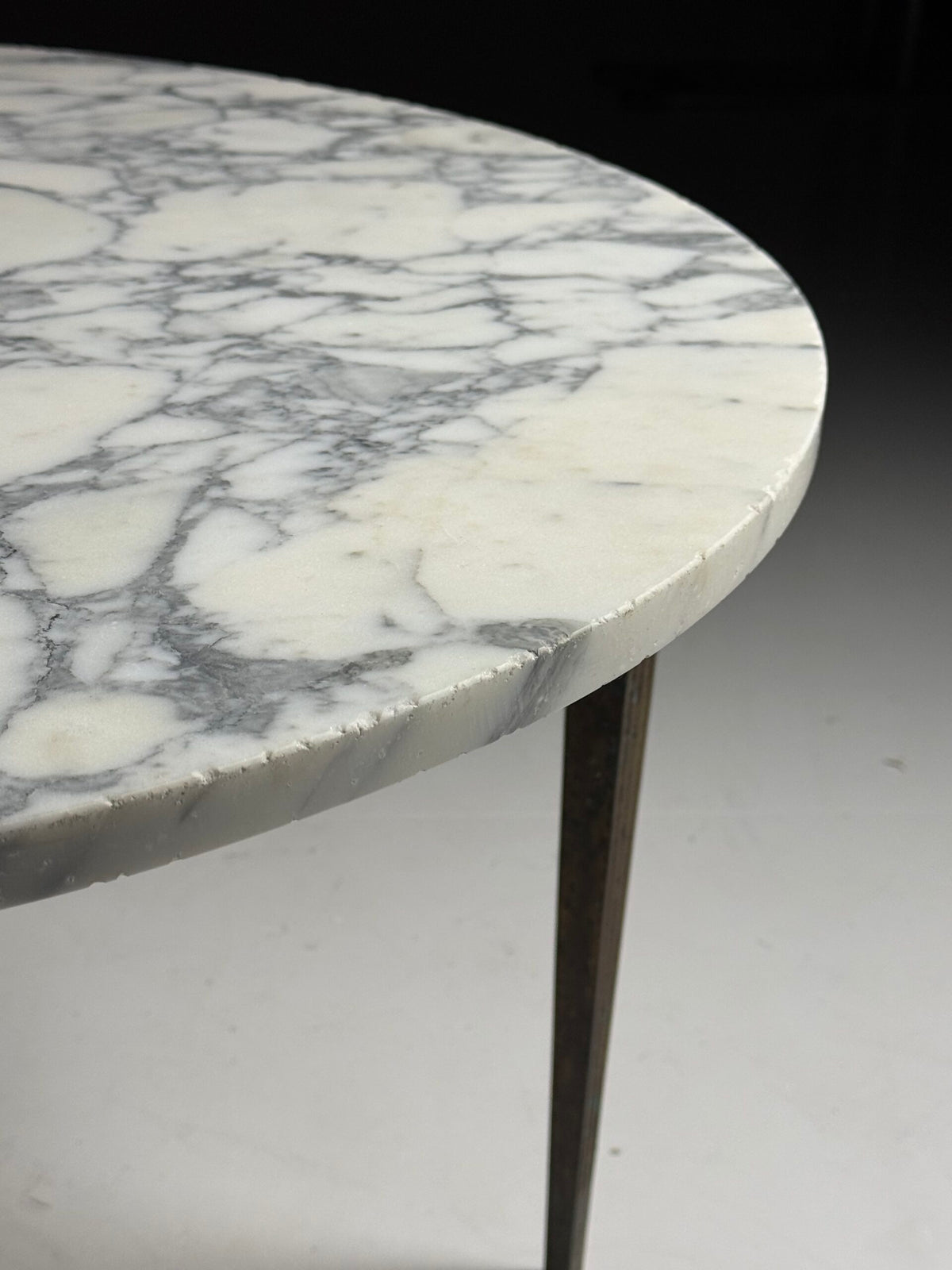 Vintage Italian White Marble Top Coffee Table, Belgium, photo 17