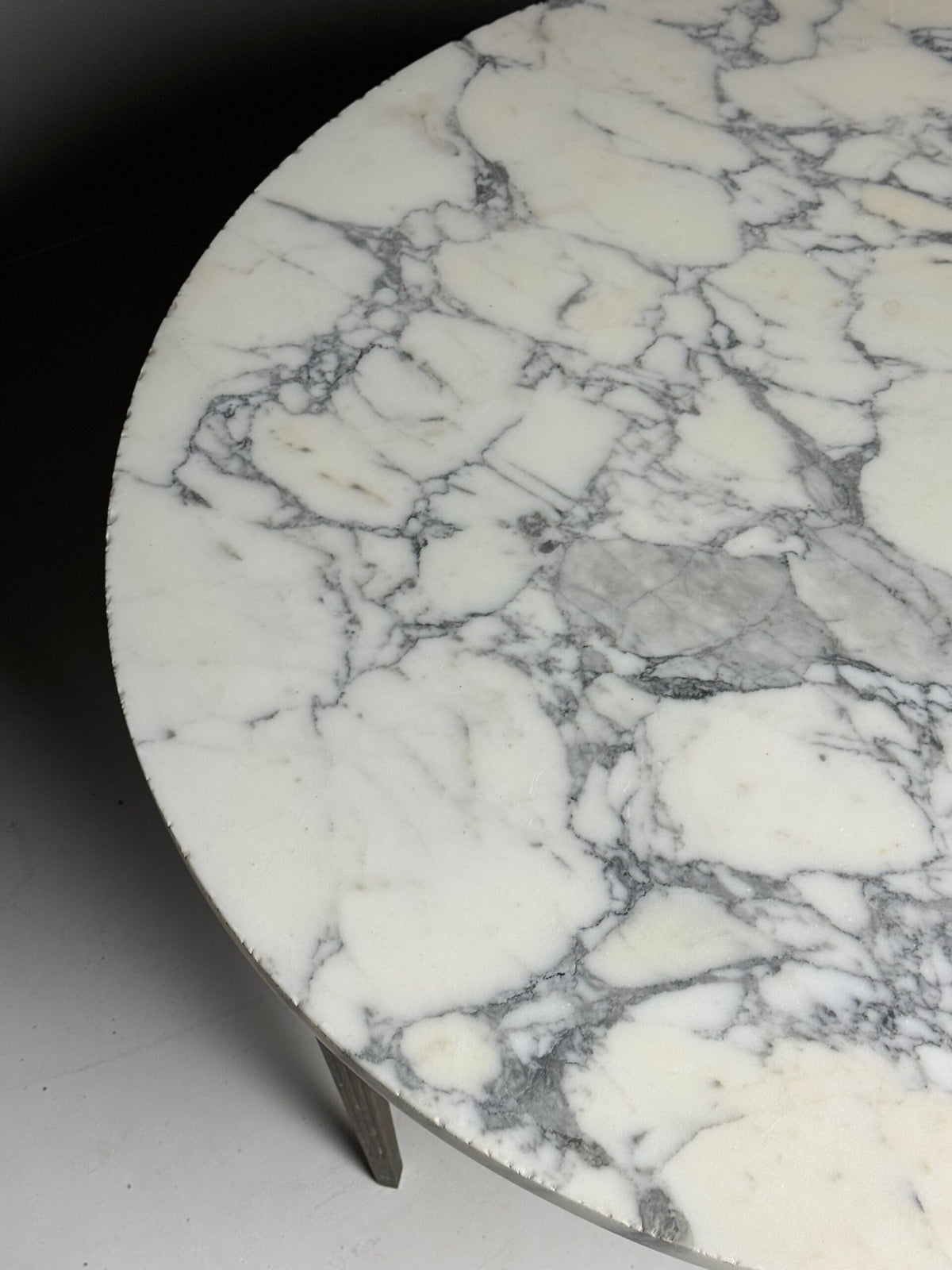 Vintage Italian White Marble Top Coffee Table, Belgium, photo 4