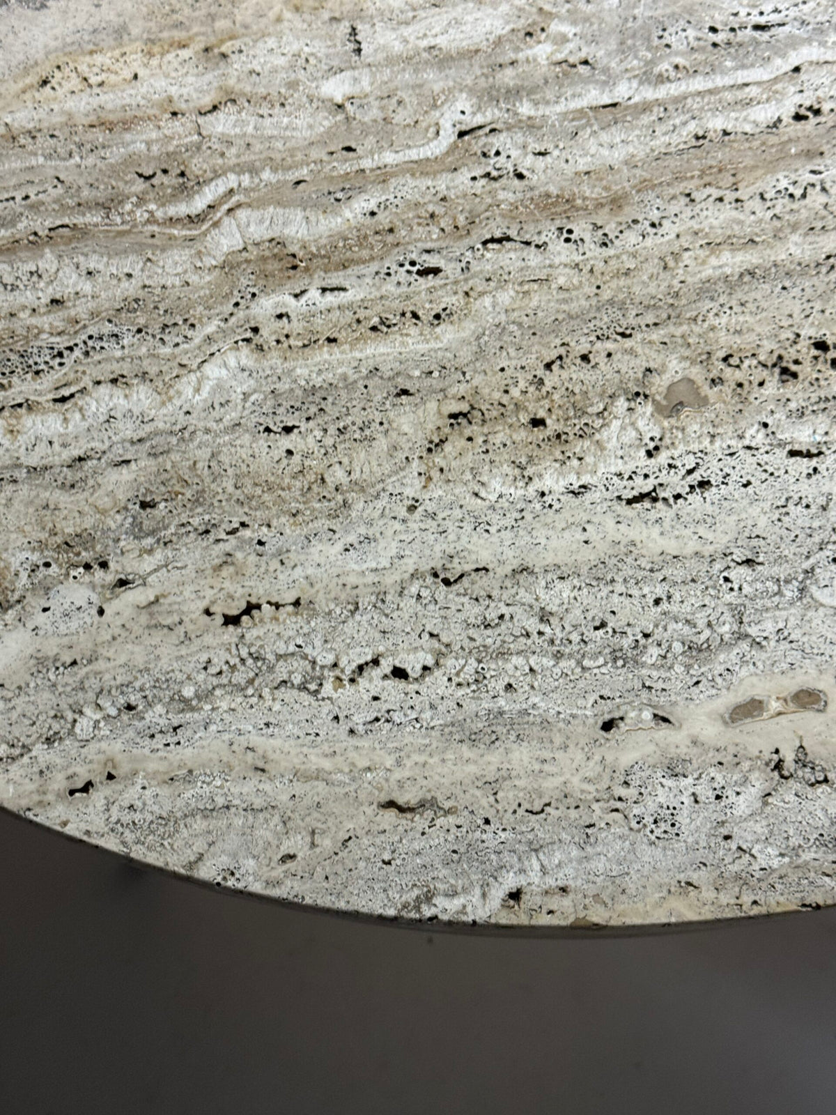 Vintage Travertine Top Coffee Table, Belgium, photo 9