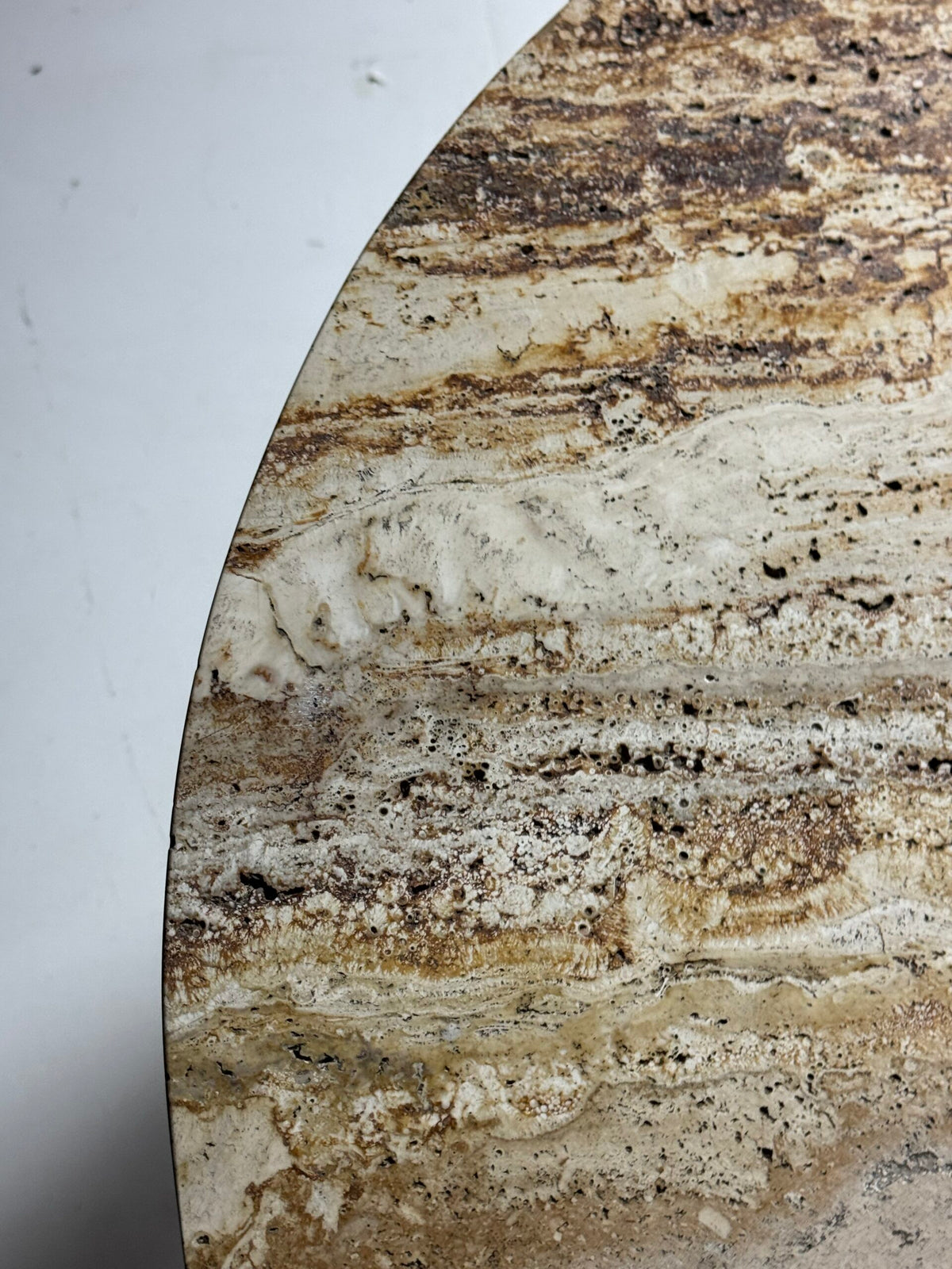 Vintage Travertine Top Coffee Table, Belgium, photo 8