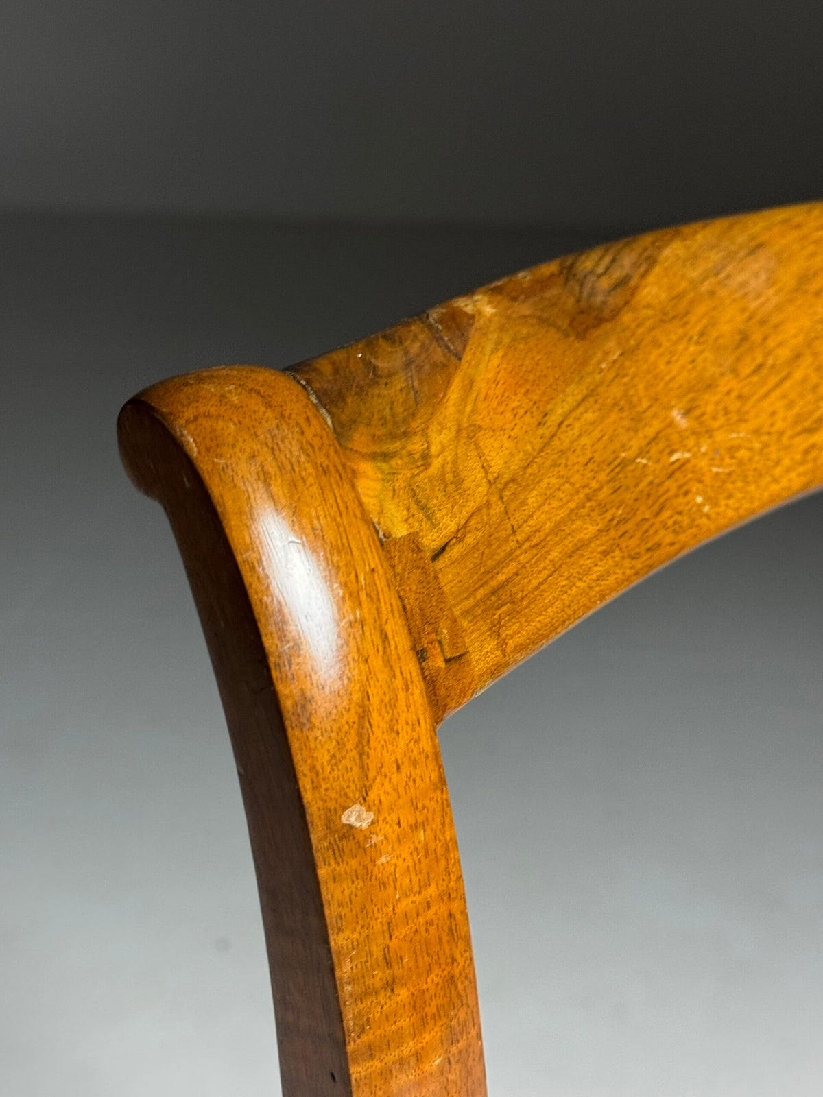 Set of Five French Dining Chairs with Green Leather Seats, photo 11