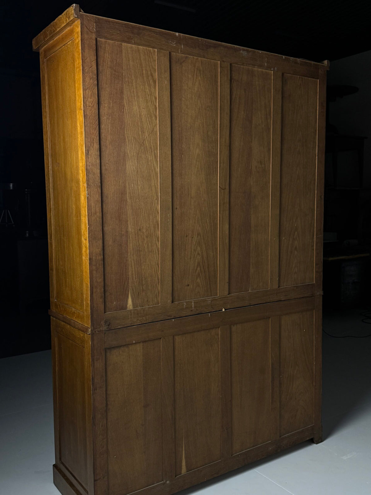 Dutch Oak Filing Cabinet with Roller Doors, 1950s, photo 5