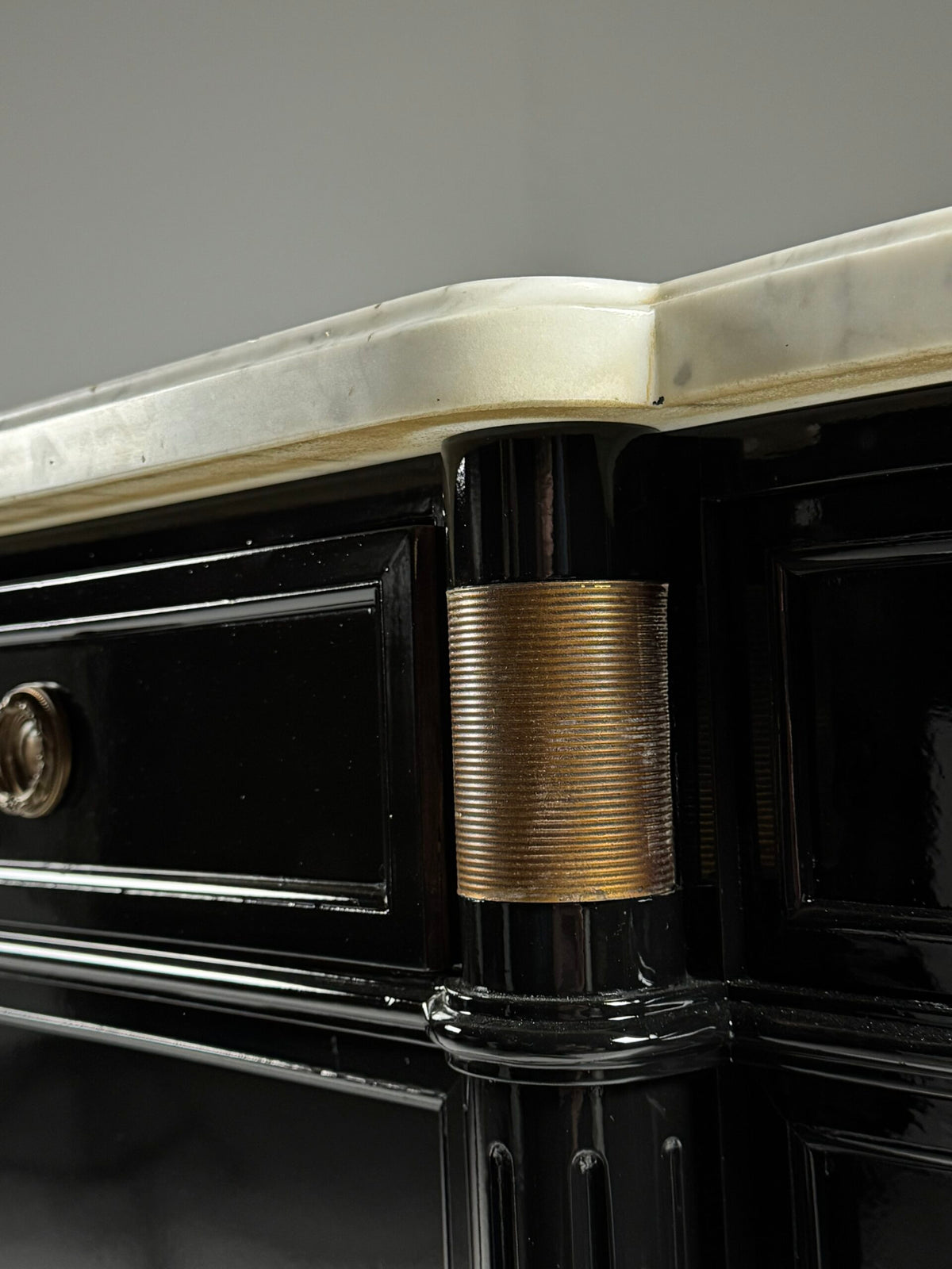 Black Louis XVI Style Sideboard, France, c. 1950, photo 23
