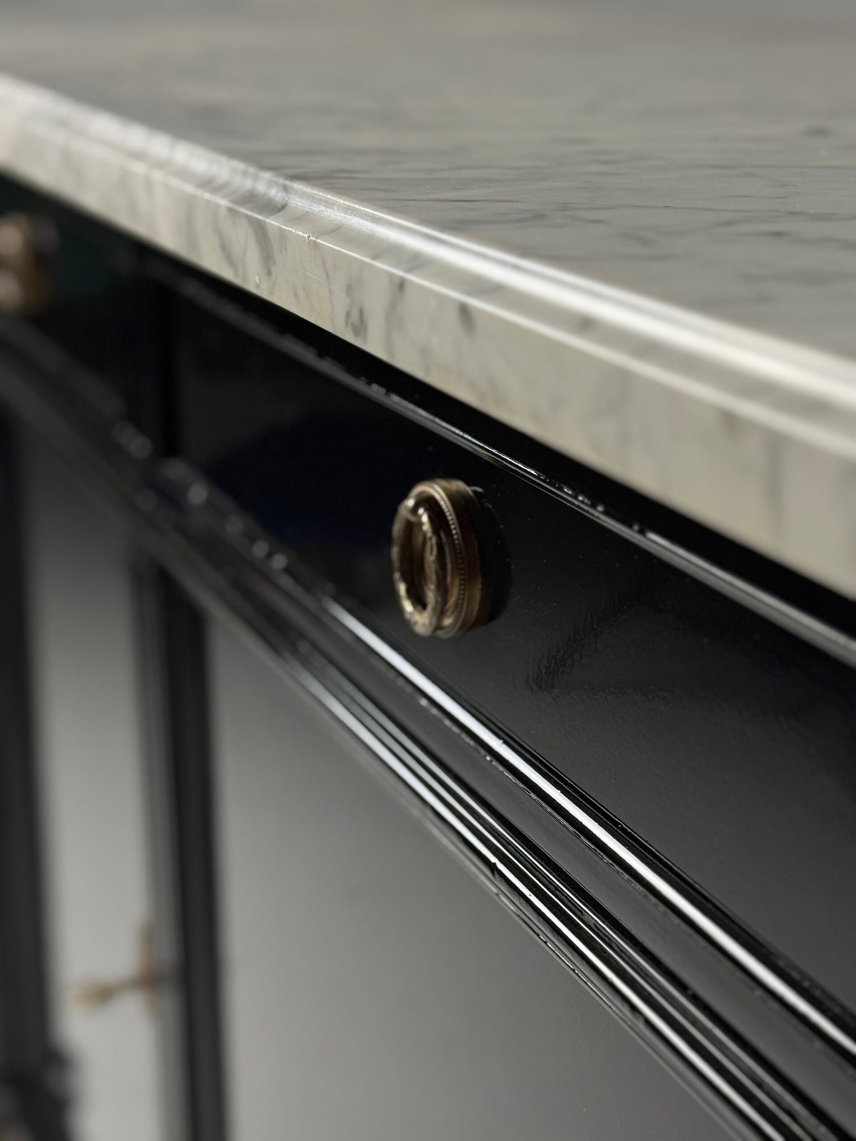 Black Louis XVI Style Sideboard, France, c. 1950, photo 17