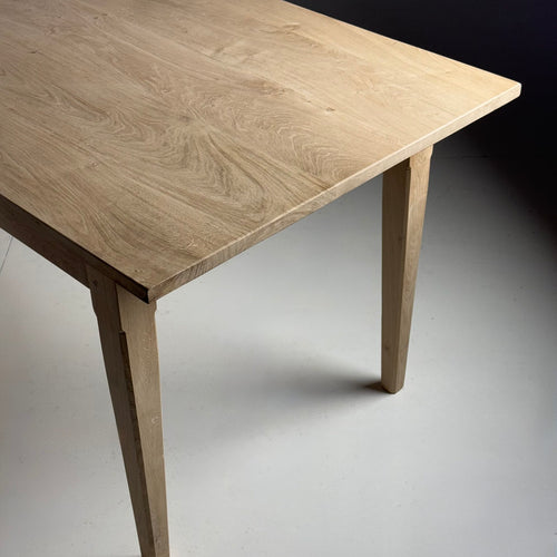Table à manger artisanale en chêne massif de style français, 200 à 300 cm