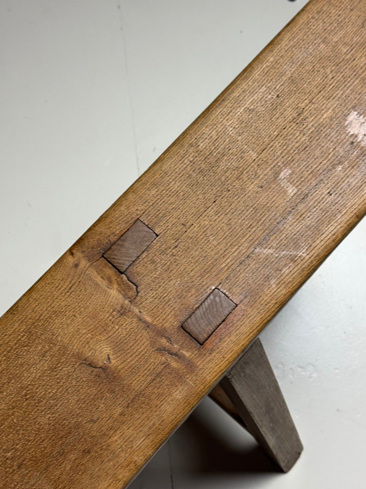 Pair of French Oak Dining Benches, 260 cm, c. 1900, photo 5
