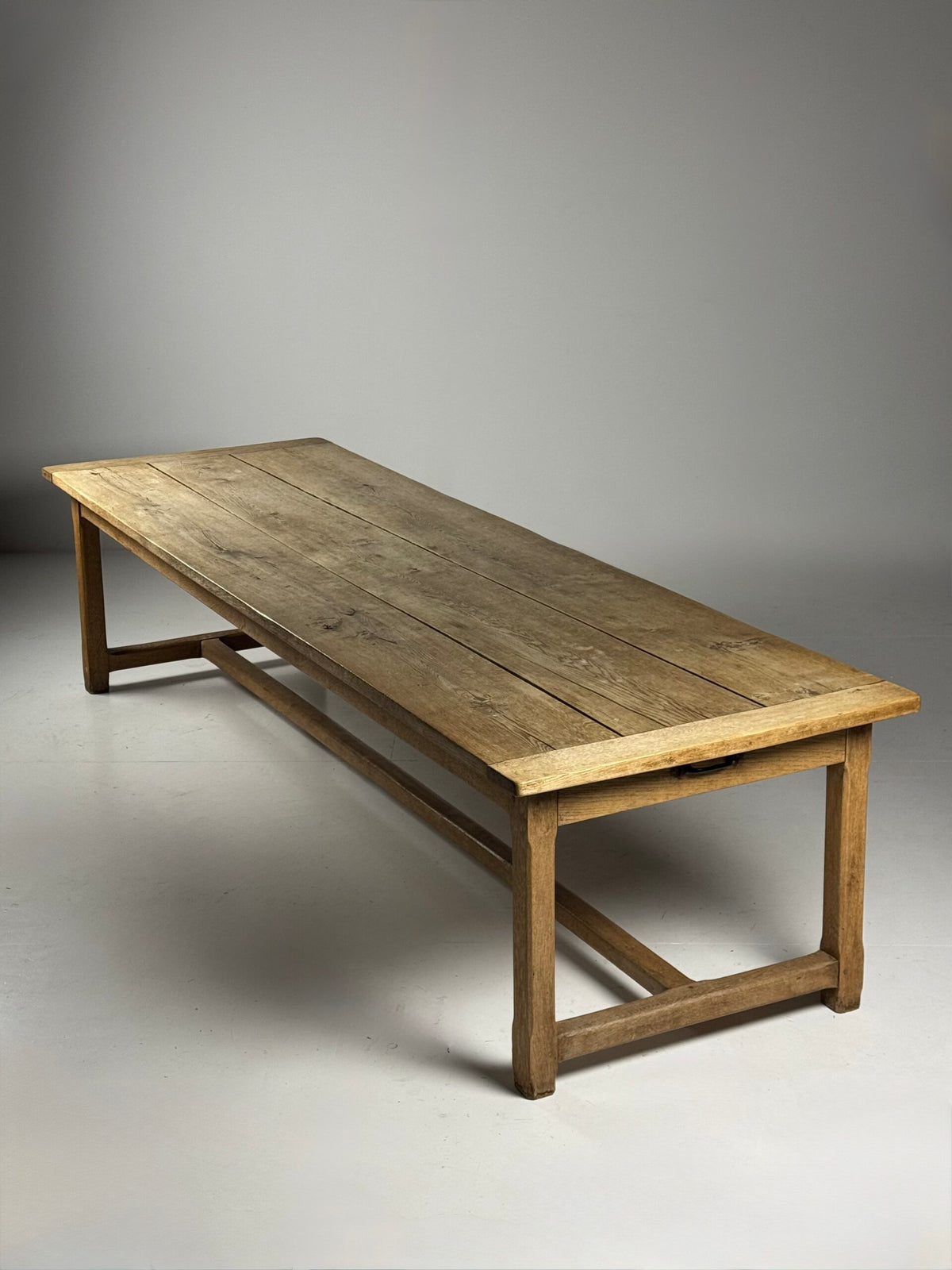 Giant French Oak Refectory Table, 19th Century, photo 1