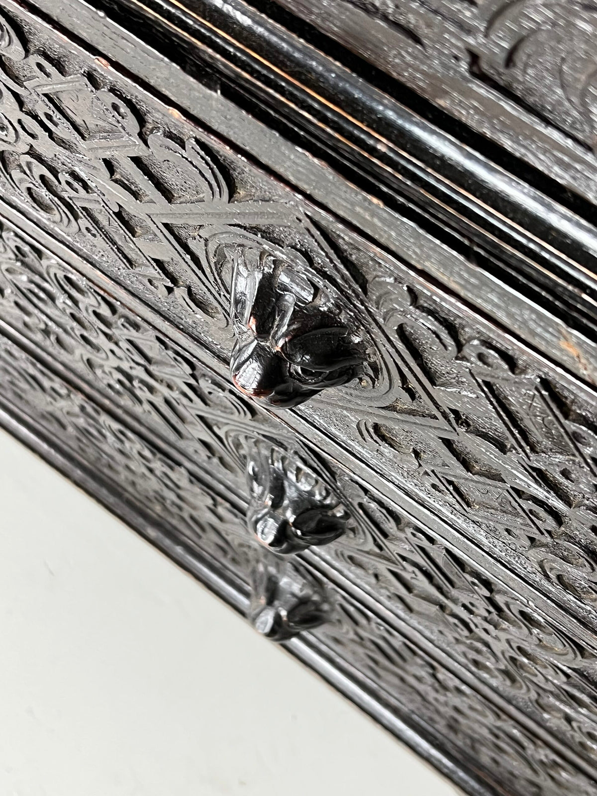 Victorian Oak Cabinet with Hand Carved Panels, c. 1860, photo 13