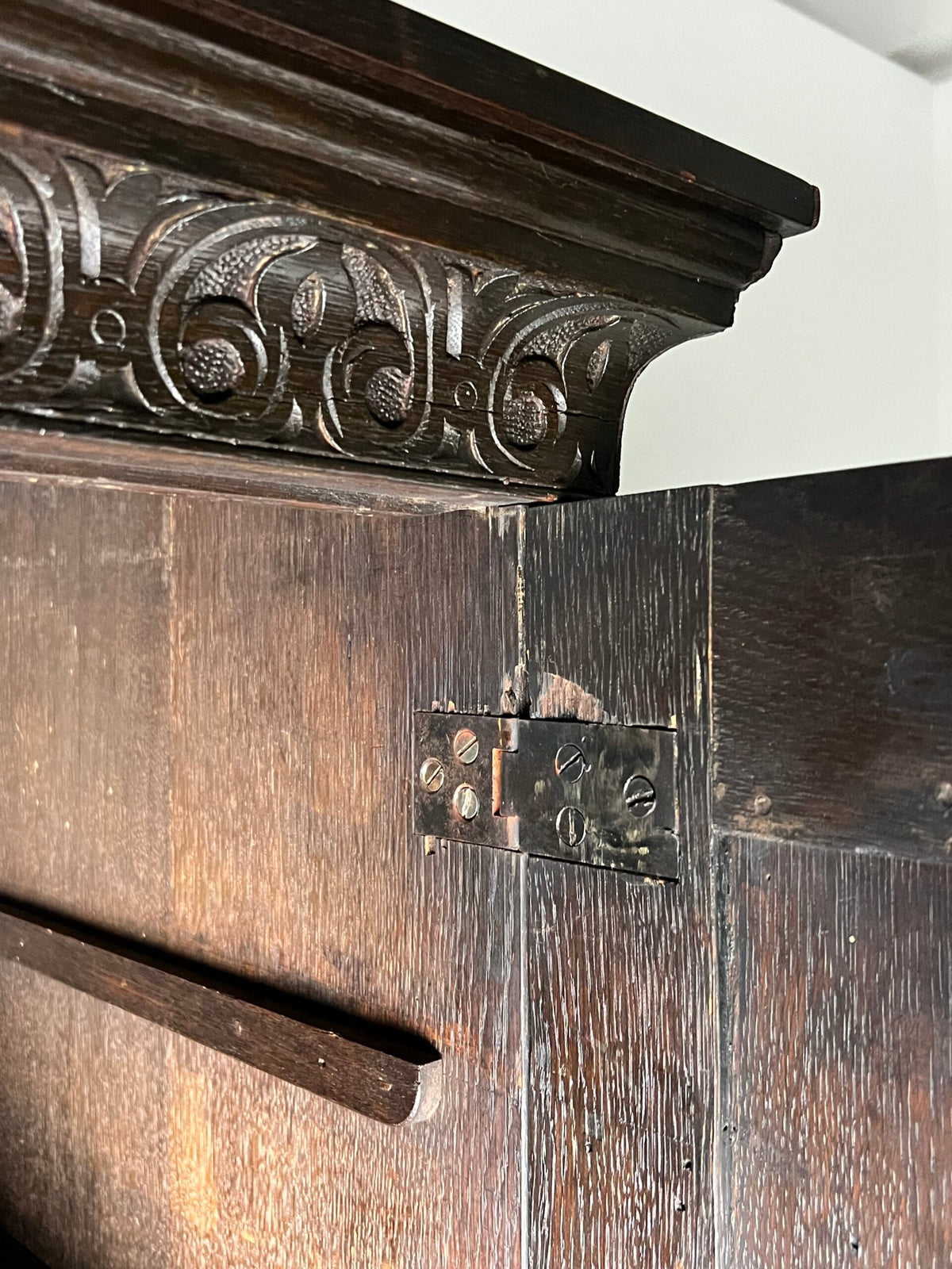 Victorian Oak Cabinet with Hand Carved Panels, c. 1860, photo 22