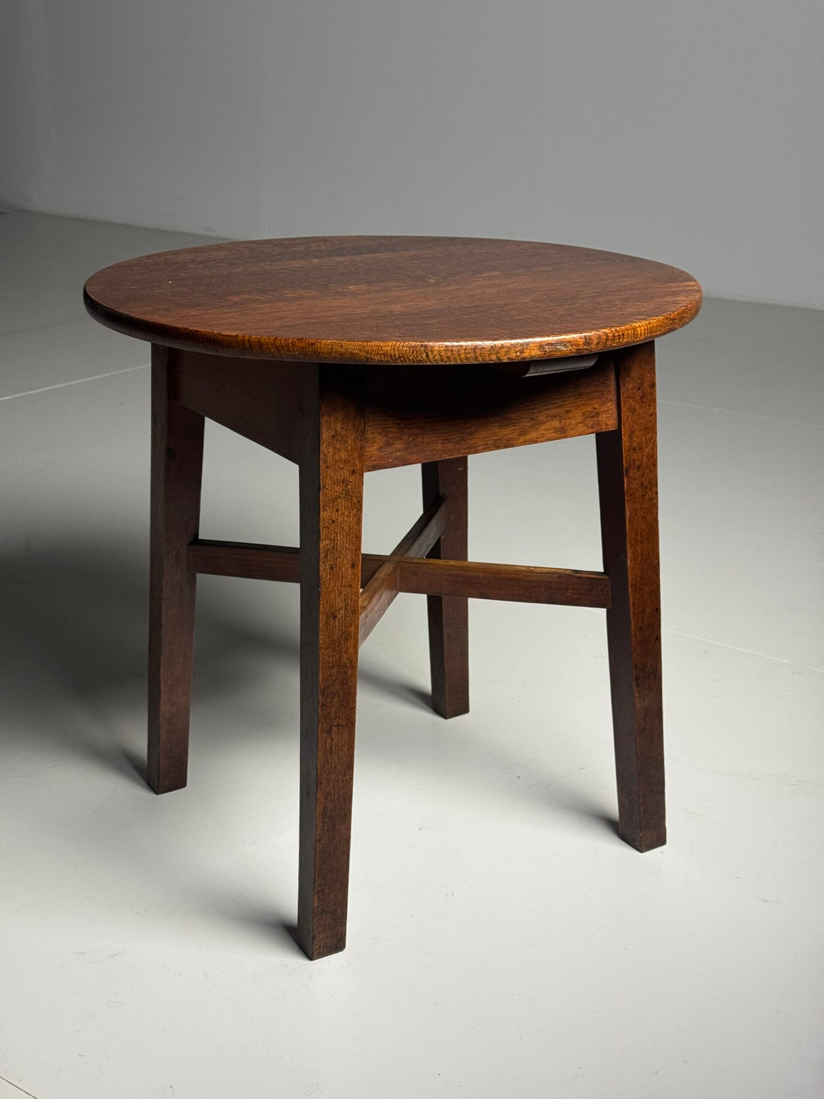English Solid Oak Side Table, c. 1900, photo 13