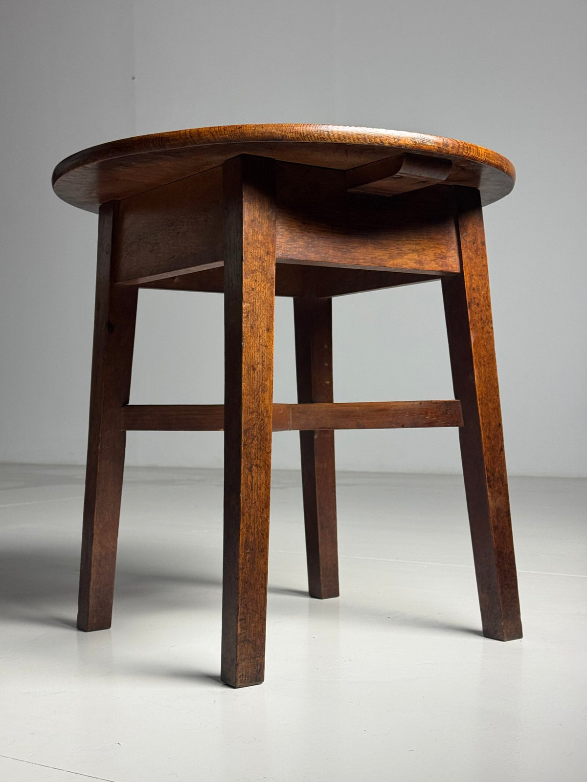 English Solid Oak Side Table, c. 1900, photo 8