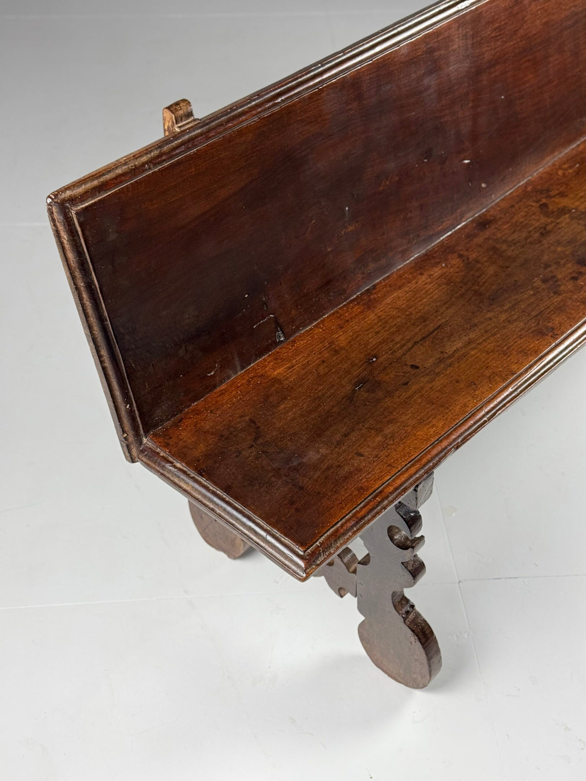 Spanish Solid Walnut Bench, 18th Century, photo 4