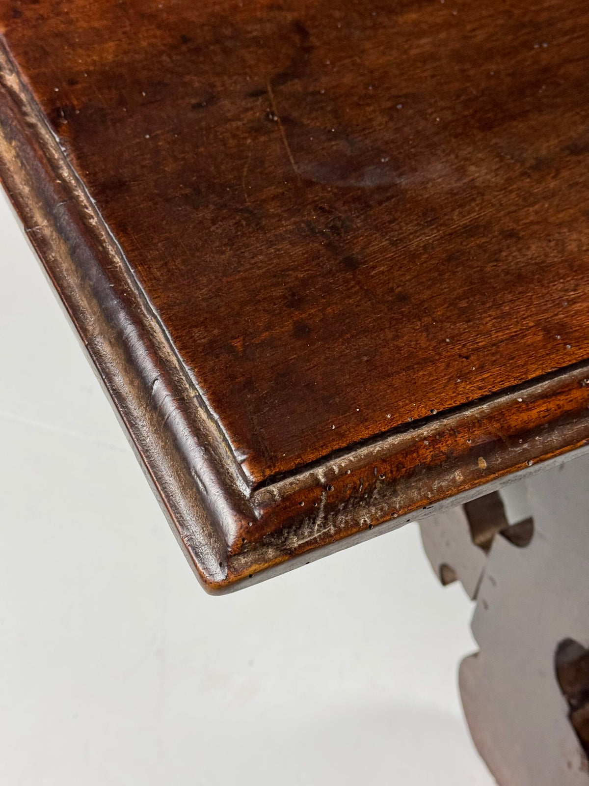 Spanish Solid Walnut Bench, 18th Century, photo 8