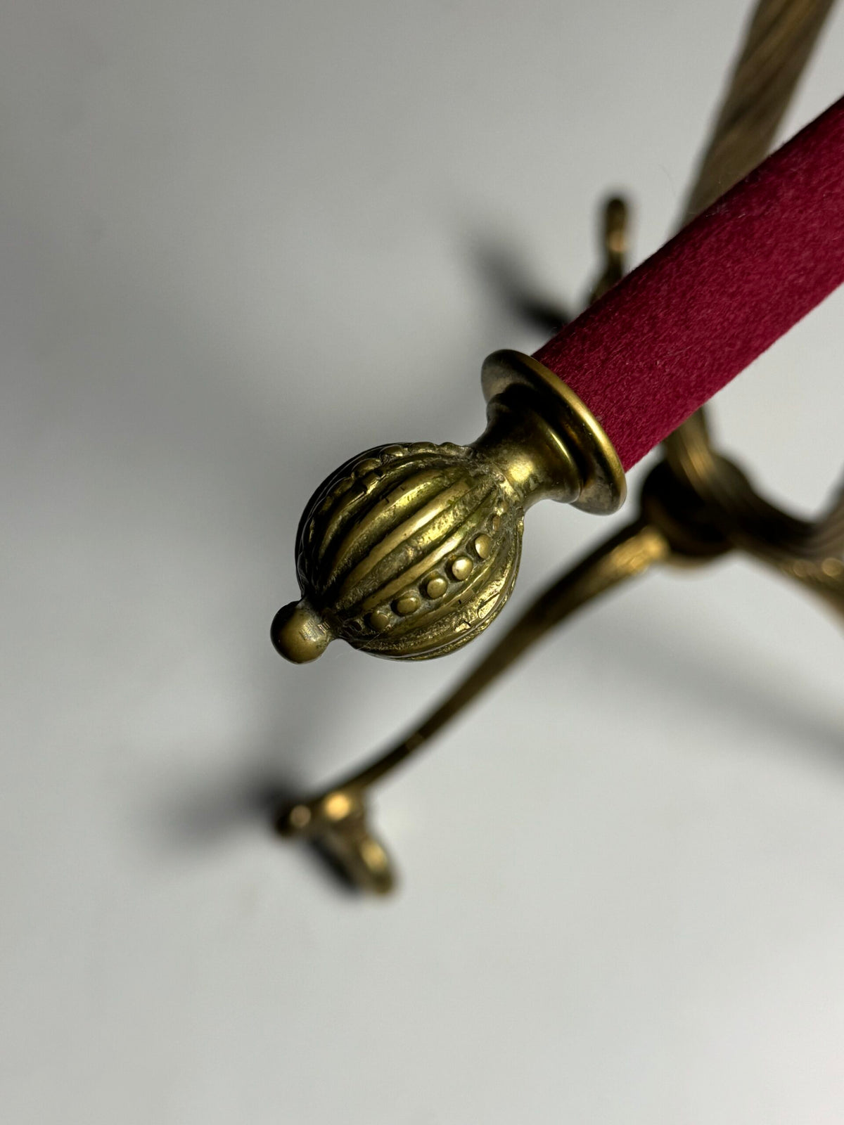 French Brass and Mahogany Clothes Valet on Wheels, Mid 20th Century, photo 6