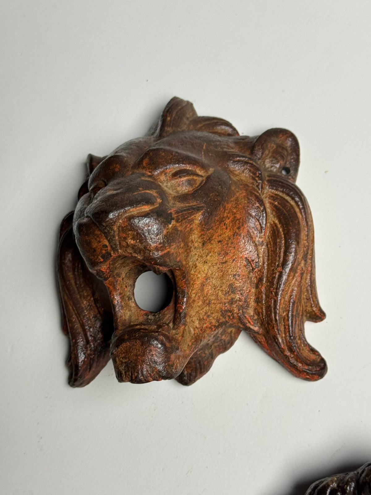 Set of Three Cast Iron Lion Heads, France, 19th Century, photo 11