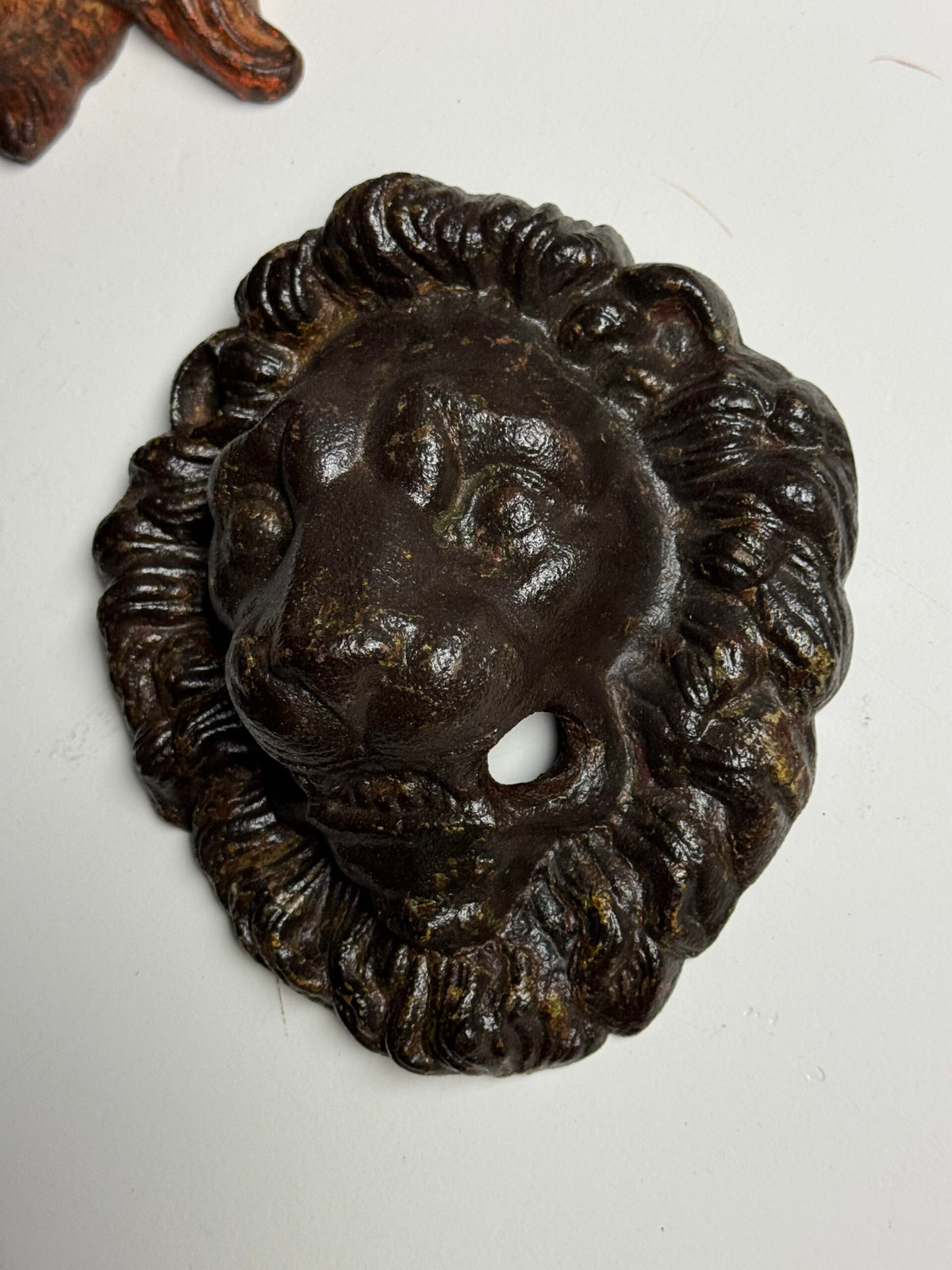 Set of Three Cast Iron Lion Heads, France, 19th Century, photo 10