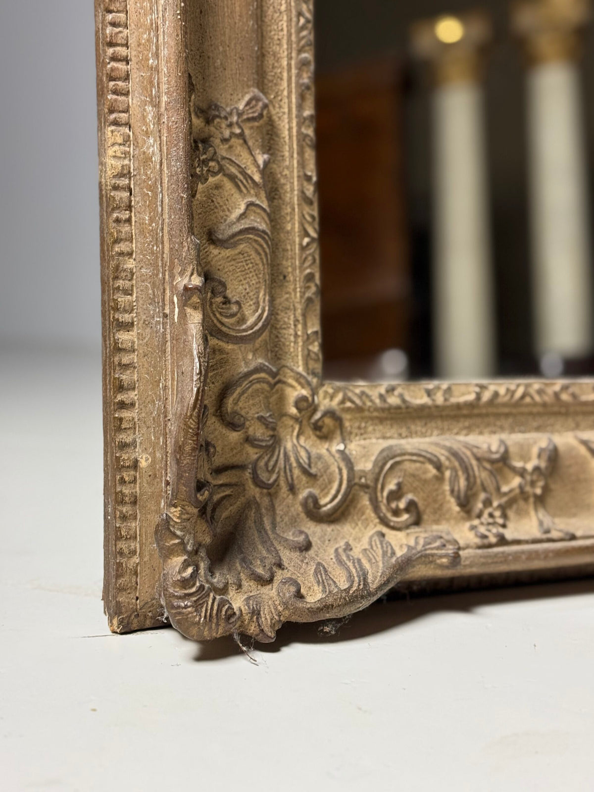 Large Classic Dutch Mirror, Mid 20th Century Frame, photo 8