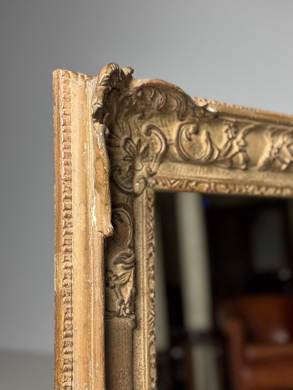 Large Classic Dutch Mirror, Mid 20th Century Frame, photo 7