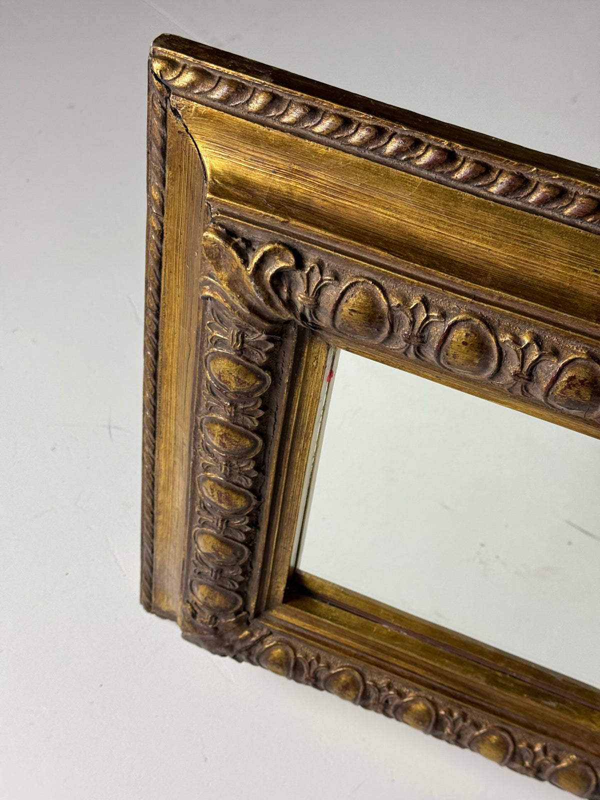 Vintage Square Gold Coloured Mirror, Mid 20th Century, photo 10