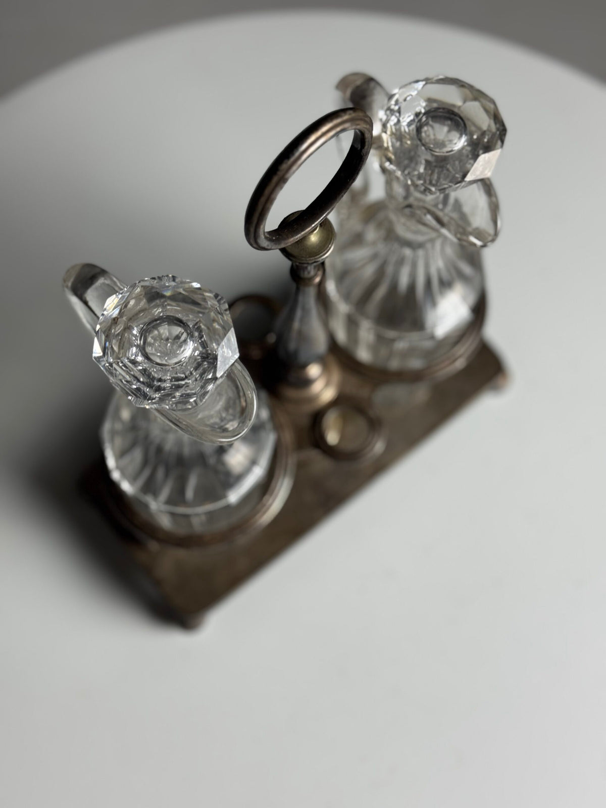 Silver Plated Oil and Vinegar Set, photo 4