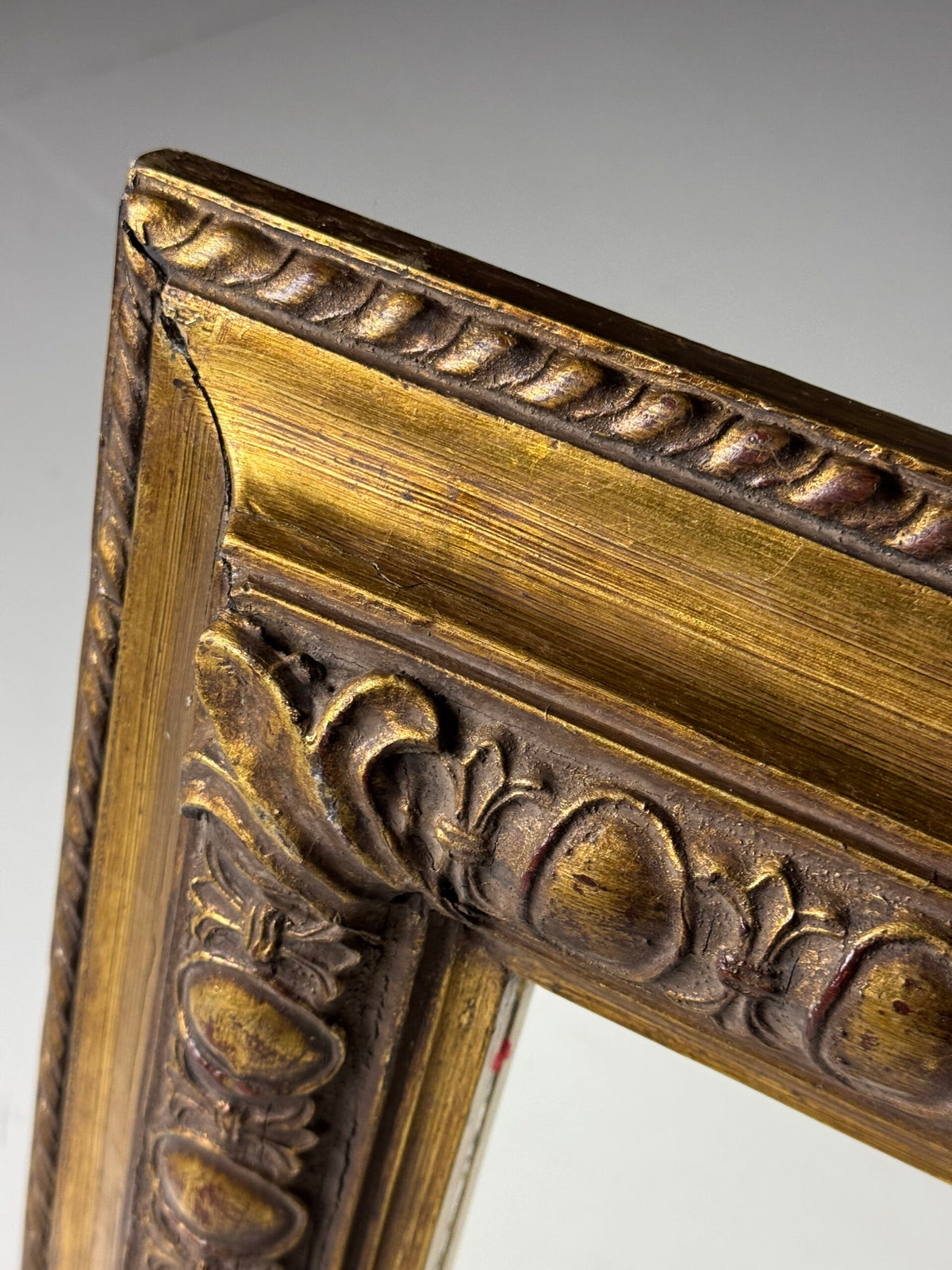 Vintage Square Gold Coloured Mirror, Mid 20th Century, photo 6