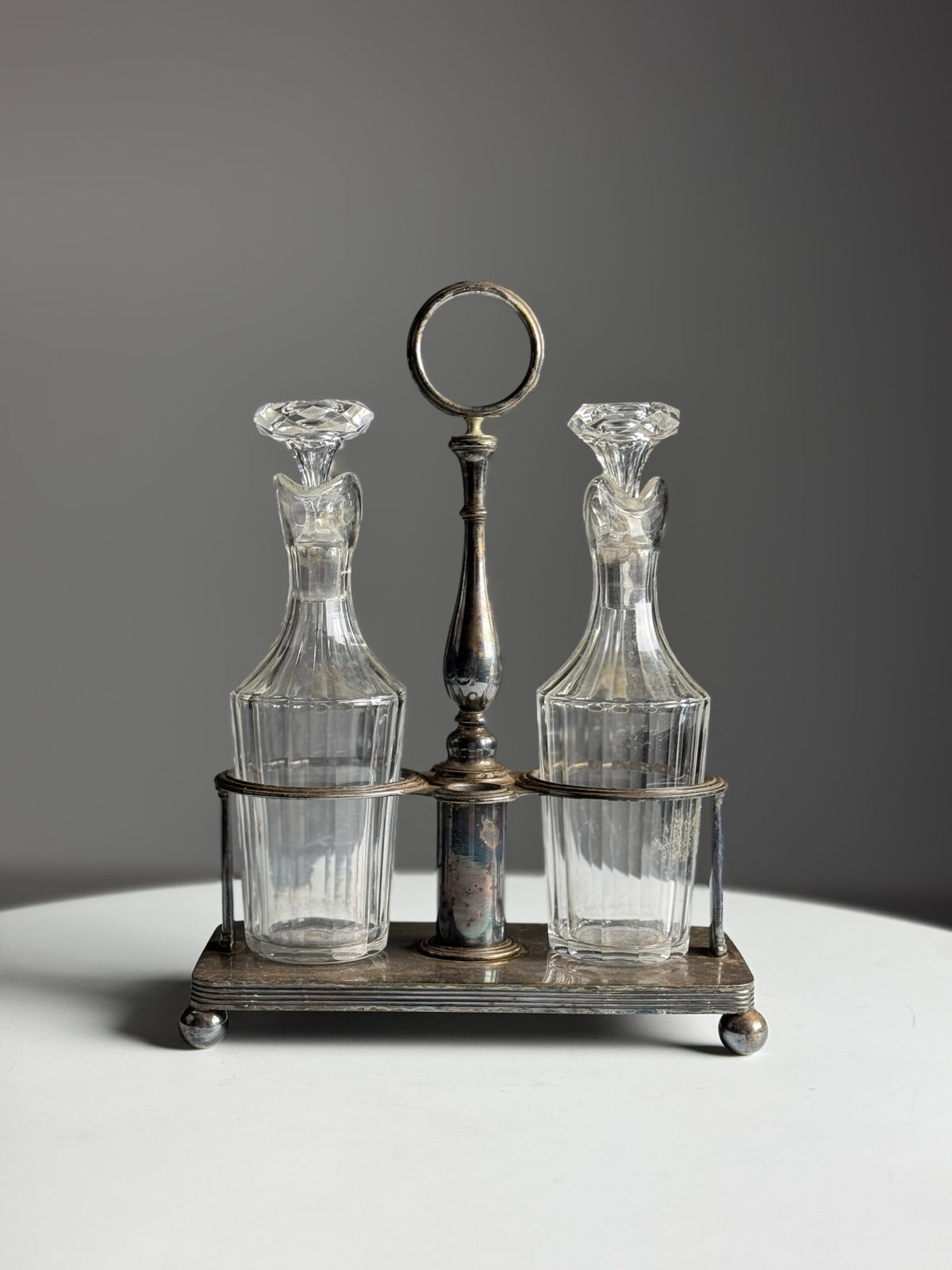 Silver Plated Oil and Vinegar Set, photo 13