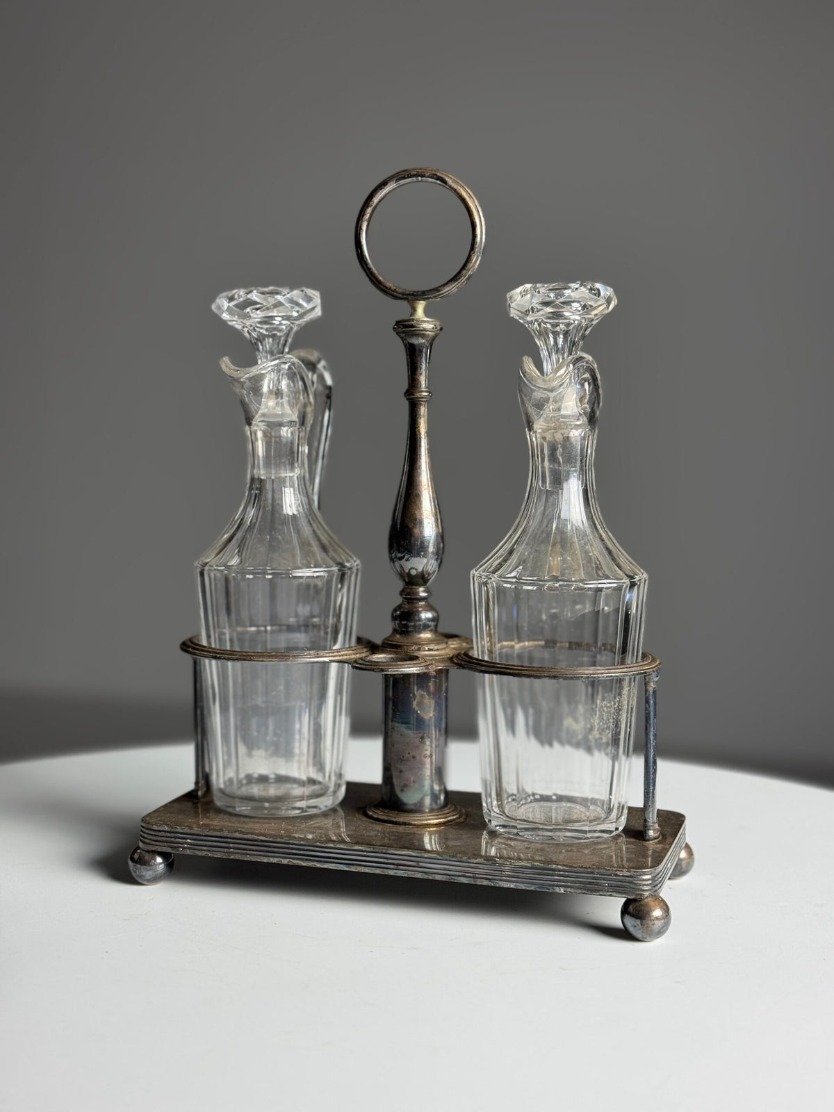 Silver Plated Oil and Vinegar Set, photo 14