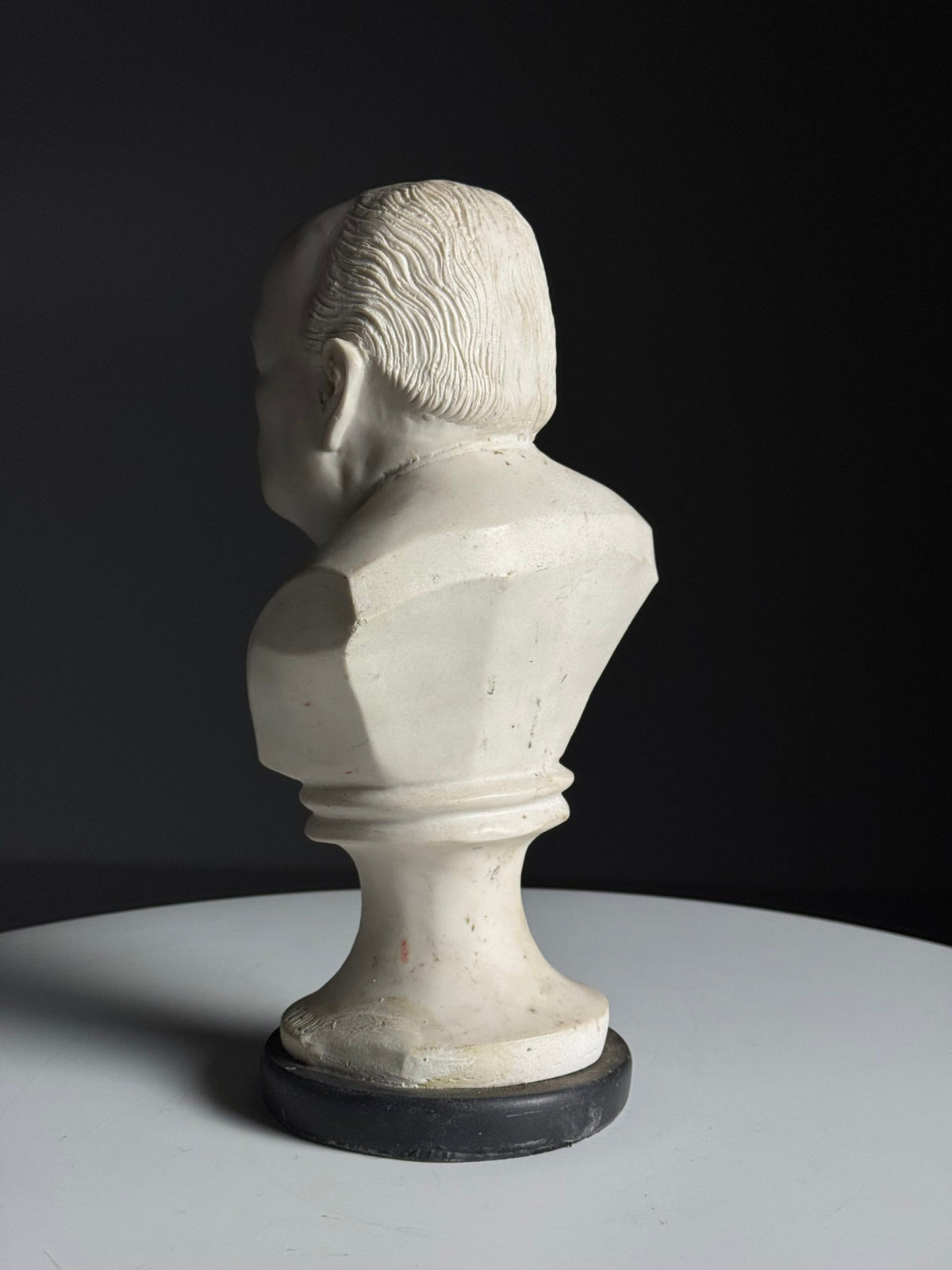 Cast Marble Bust of Winston Churchill, Mid 20th Century, photo 14