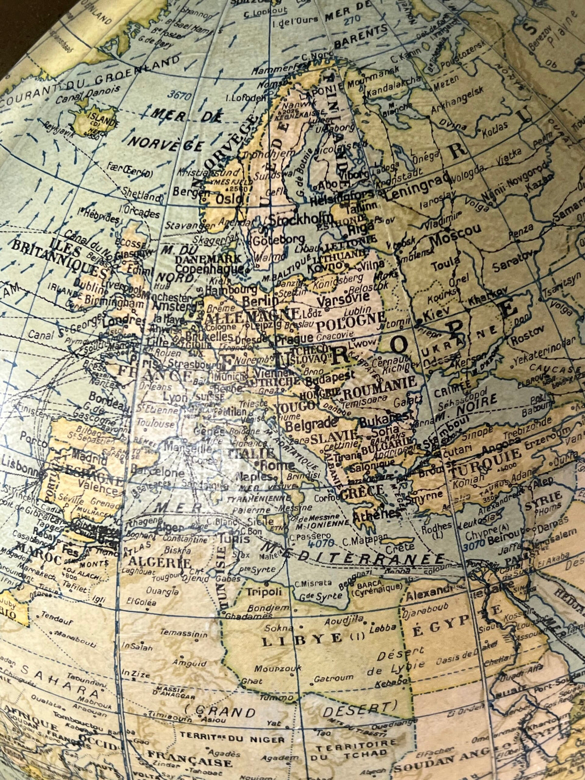 French Terrestrial Globe by G. Thomas, Paris, c. 1900, photo 7