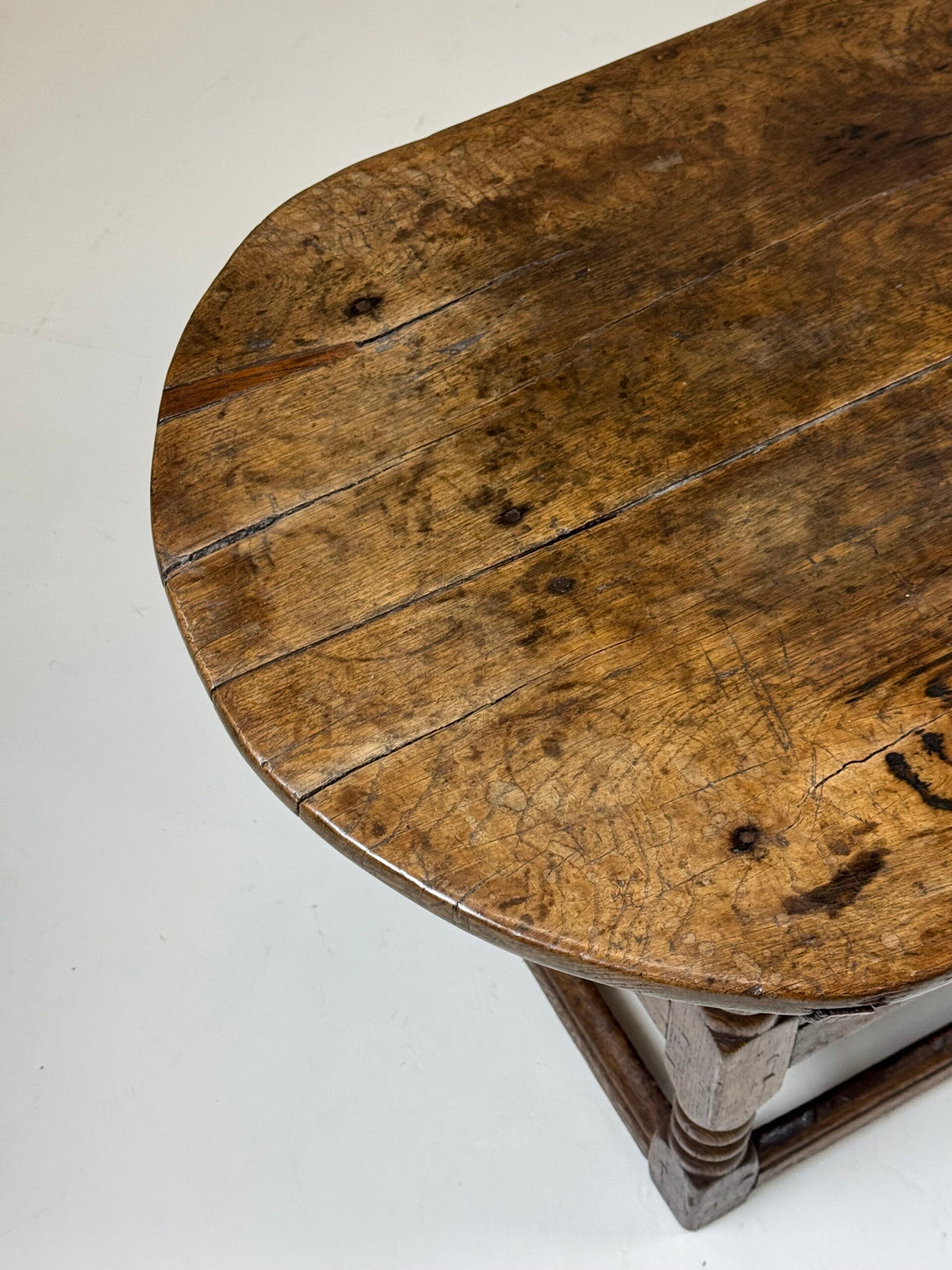 English Oak Monk's Bench Table, 18th Century, photo 24