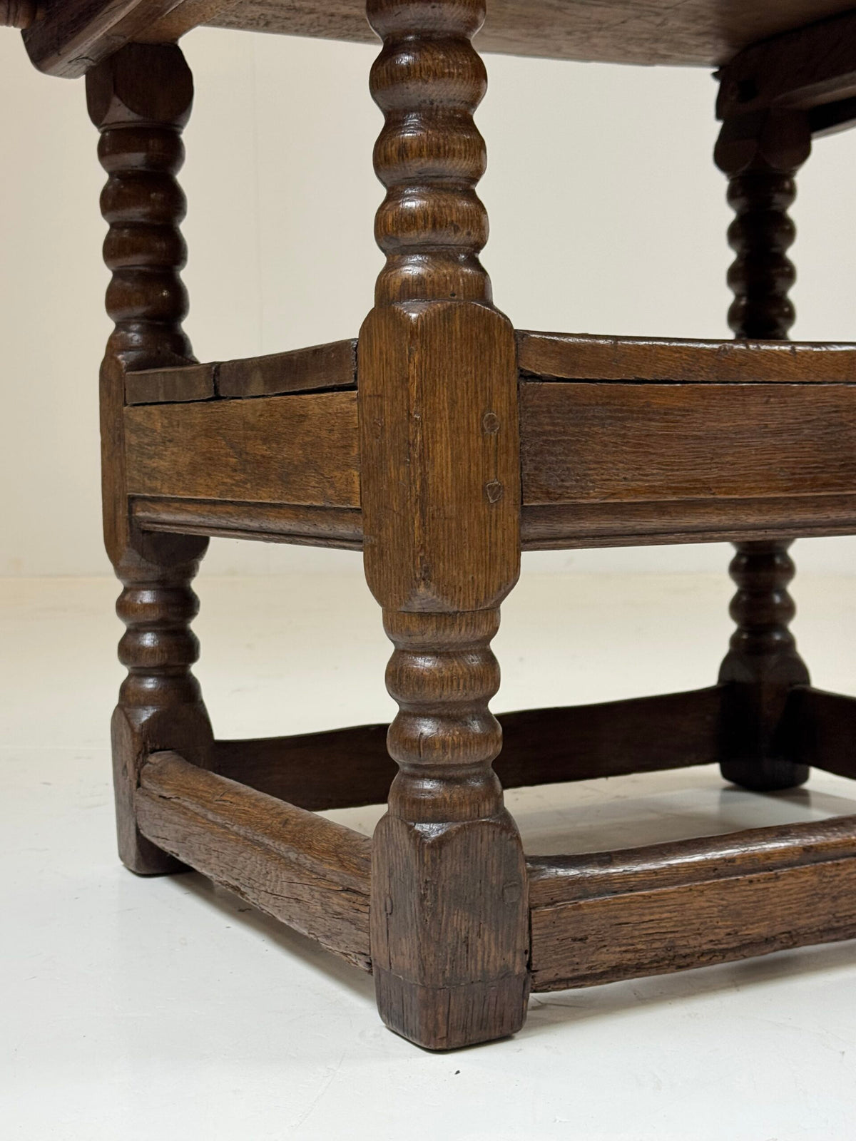 English Oak Monk's Bench Table, 18th Century, photo 19