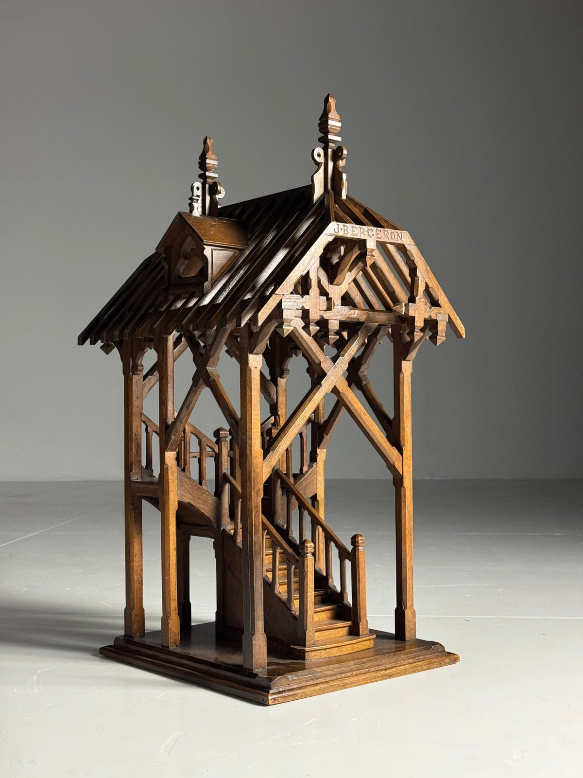French Chef d'Oeuvre Scale Model, Signed J. Bergeron 1913, photo 2