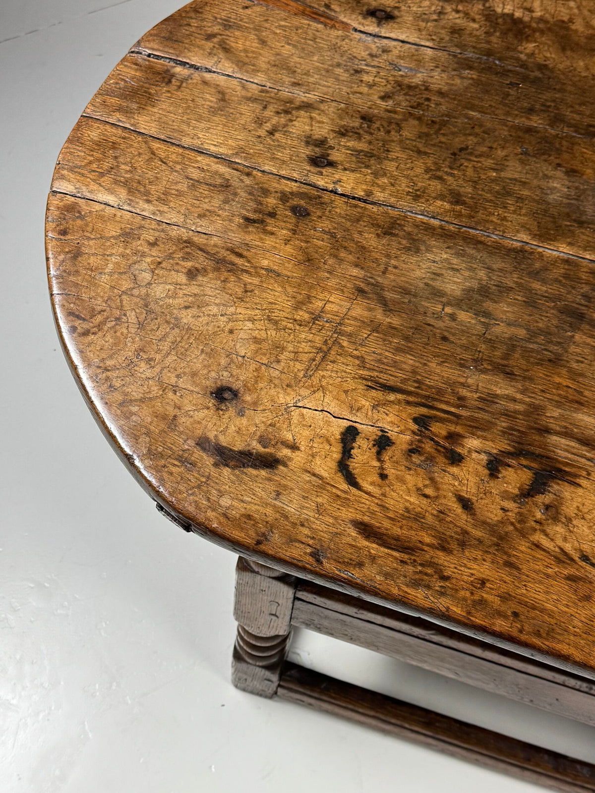 English Oak Monk's Bench Table, 18th Century, photo 9