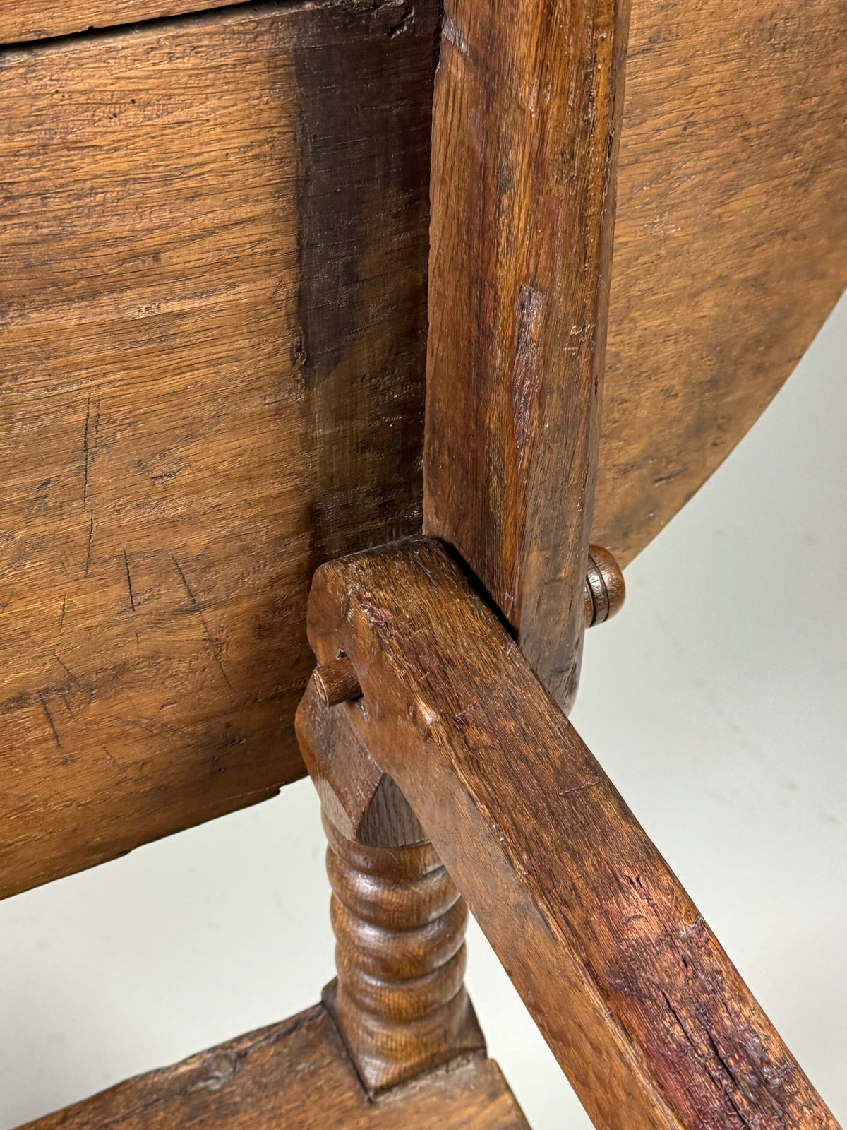English Oak Monk's Bench Table, 18th Century, photo 5