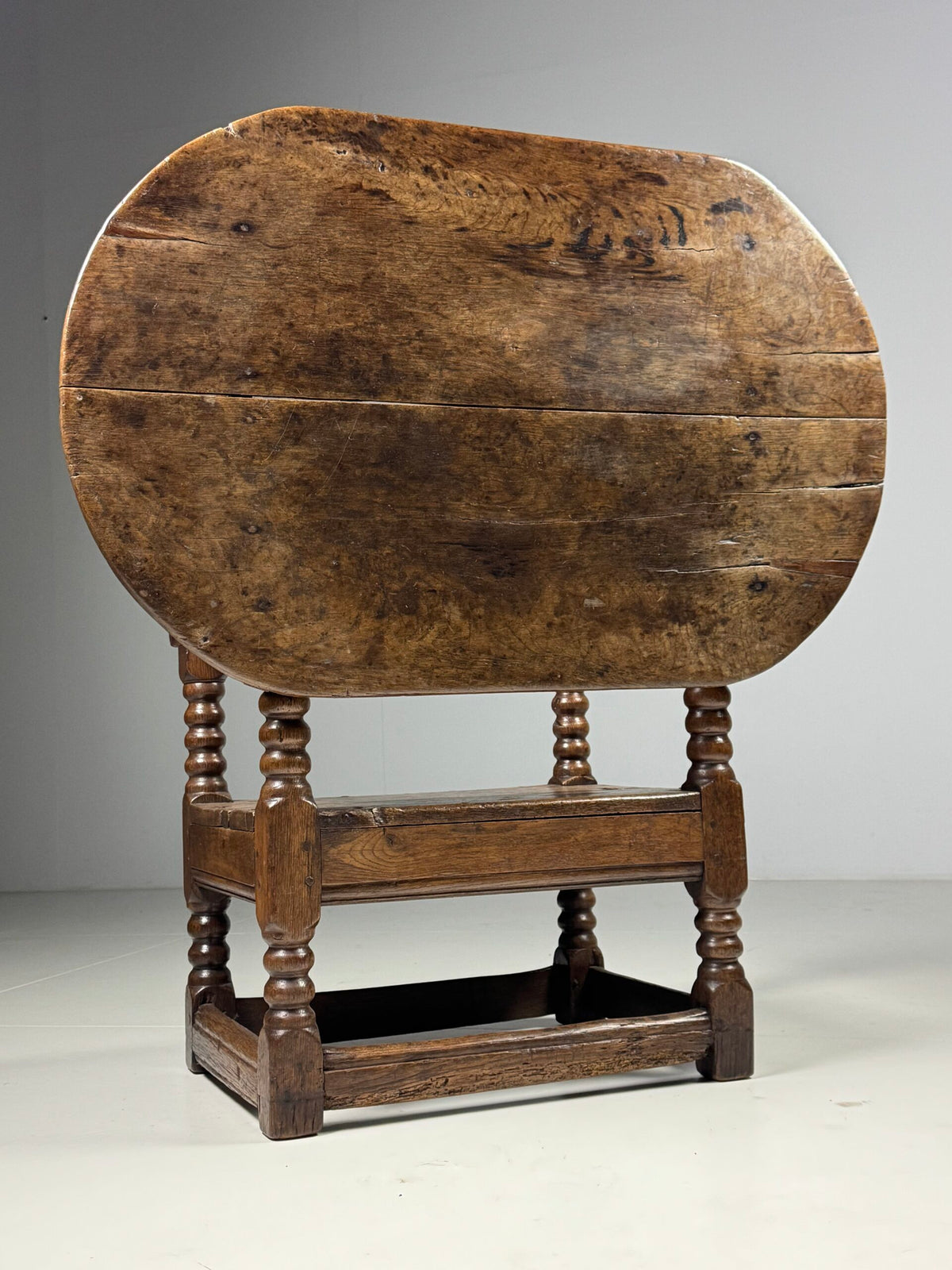 English Oak Monk's Bench Table, 18th Century, photo 3