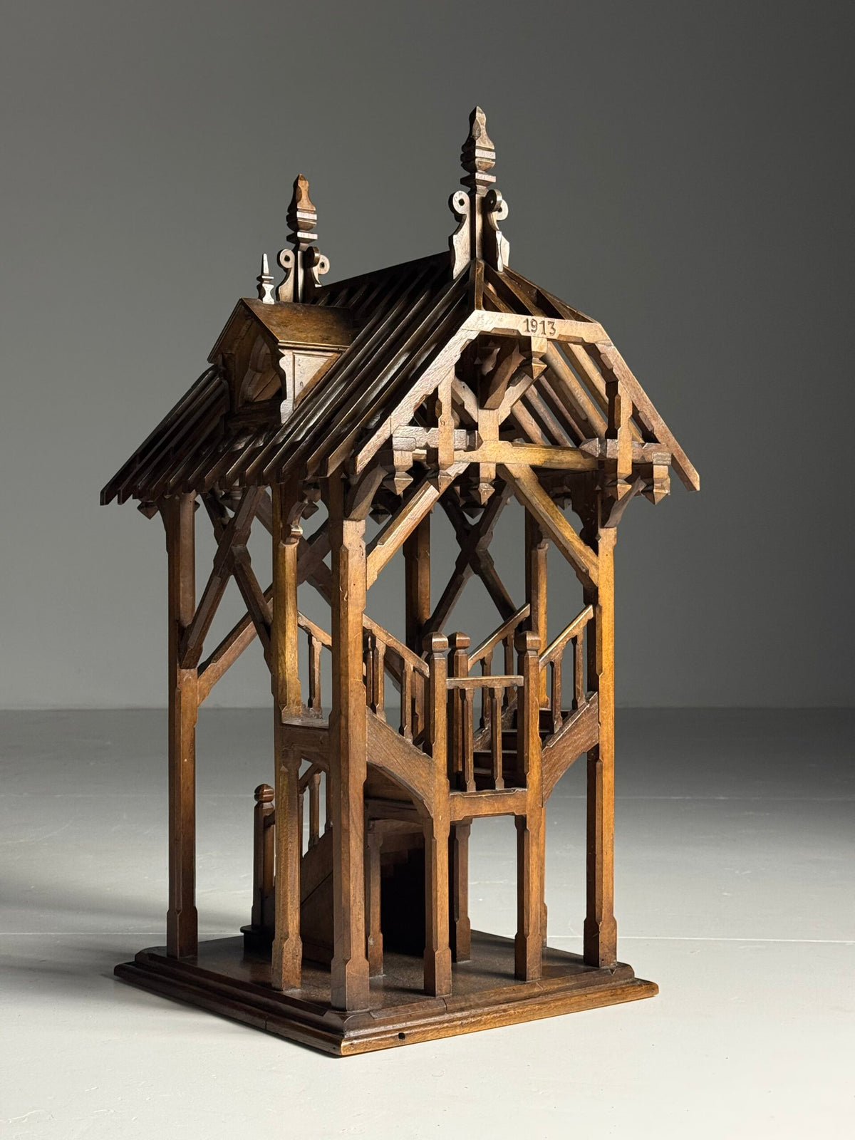 French Chef d'Oeuvre Scale Model, Signed J. Bergeron 1913, photo 15