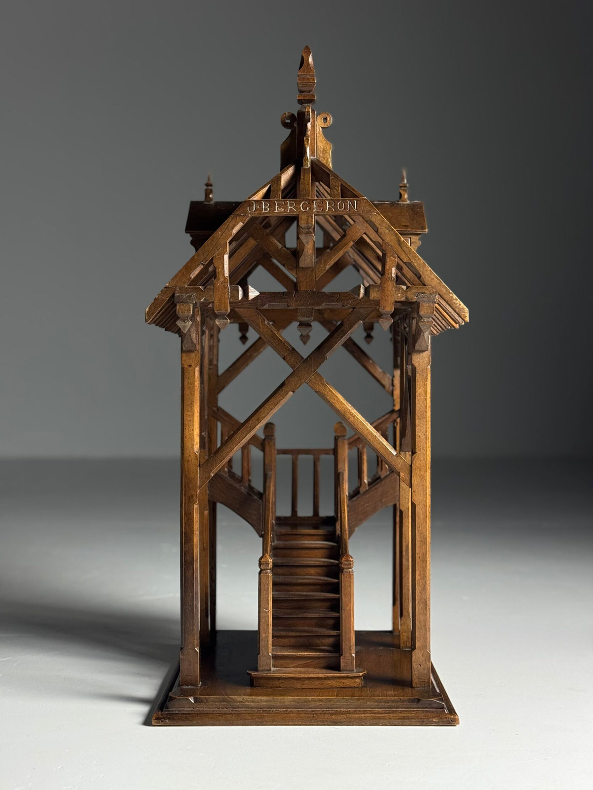 French Chef d'Oeuvre Scale Model, Signed J. Bergeron 1913, photo 23